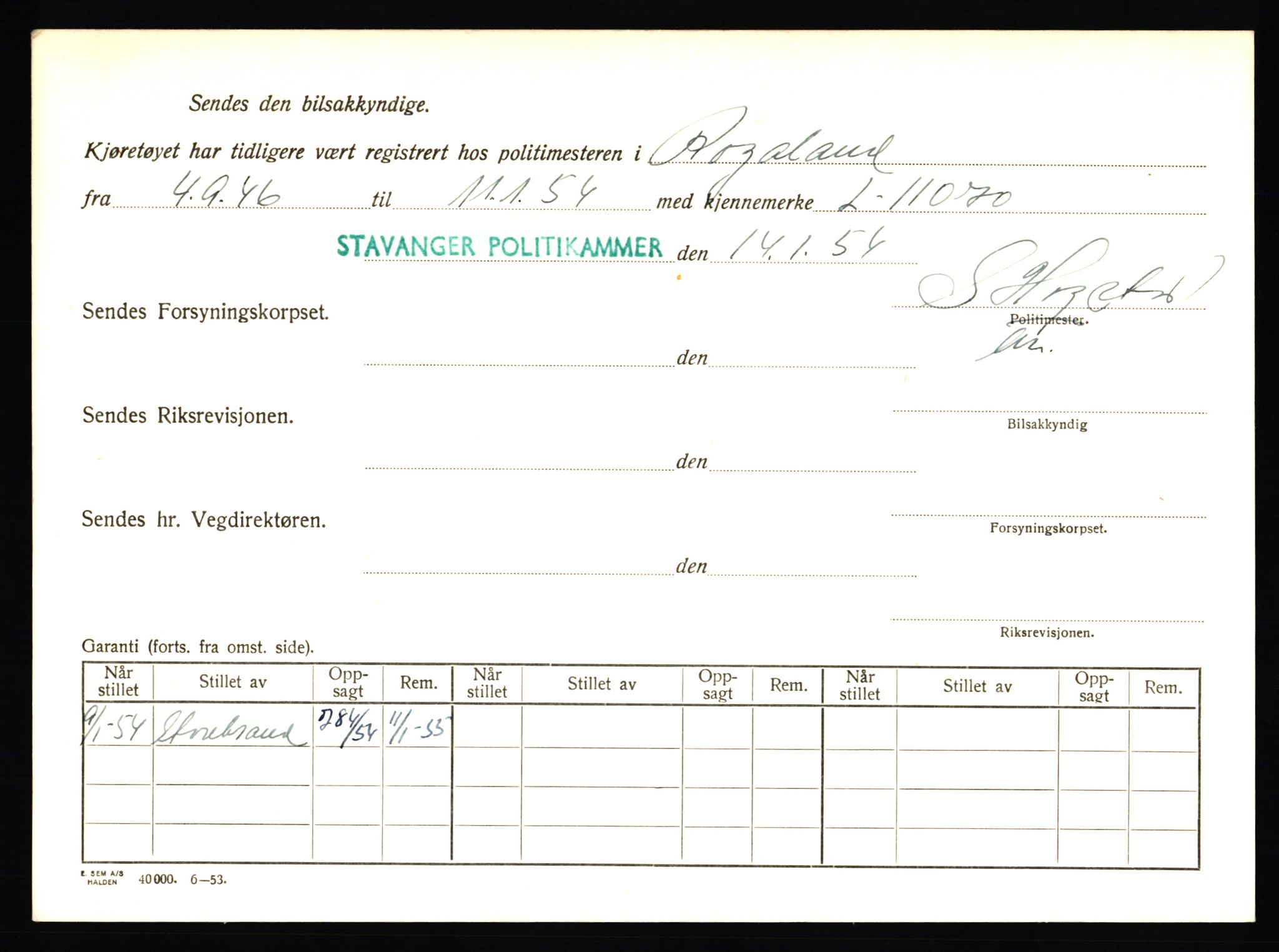 Stavanger trafikkstasjon, AV/SAST-A-101942/0/F/L0012: L-4200 - L-4699, 1930-1971, p. 152