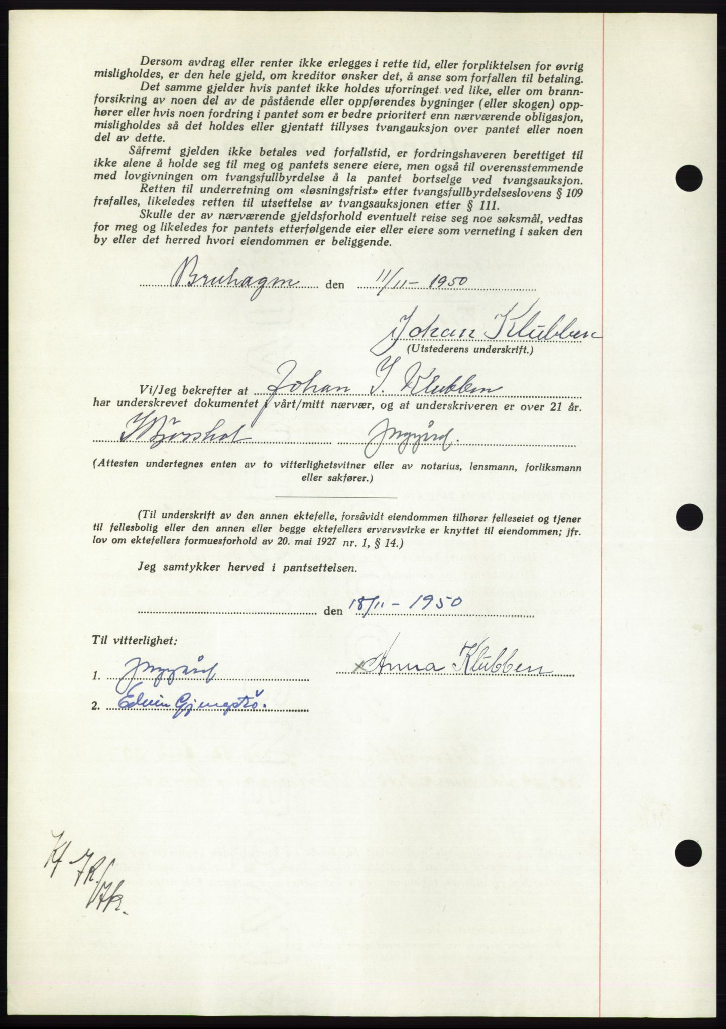 Nordmøre sorenskriveri, AV/SAT-A-4132/1/2/2Ca: Mortgage book no. B106, 1950-1950, Diary no: : 3651/1950