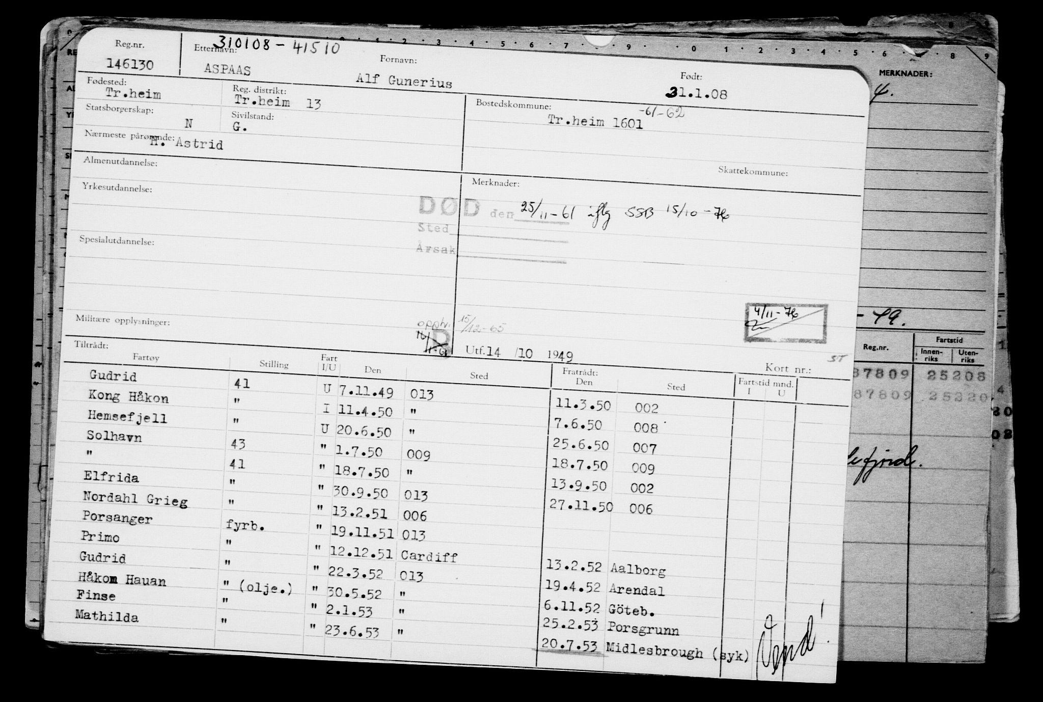 Direktoratet for sjømenn, AV/RA-S-3545/G/Gb/L0075: Hovedkort, 1908, p. 400