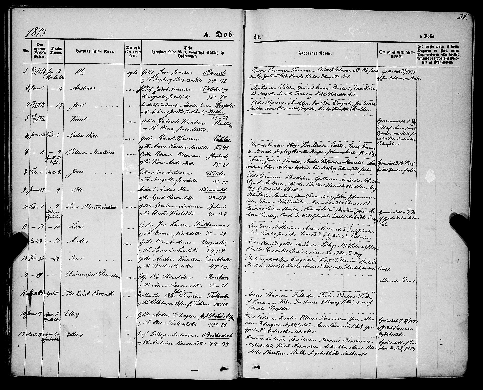 Innvik sokneprestembete, AV/SAB-A-80501: Parish register (official) no. A 6, 1865-1878, p. 25