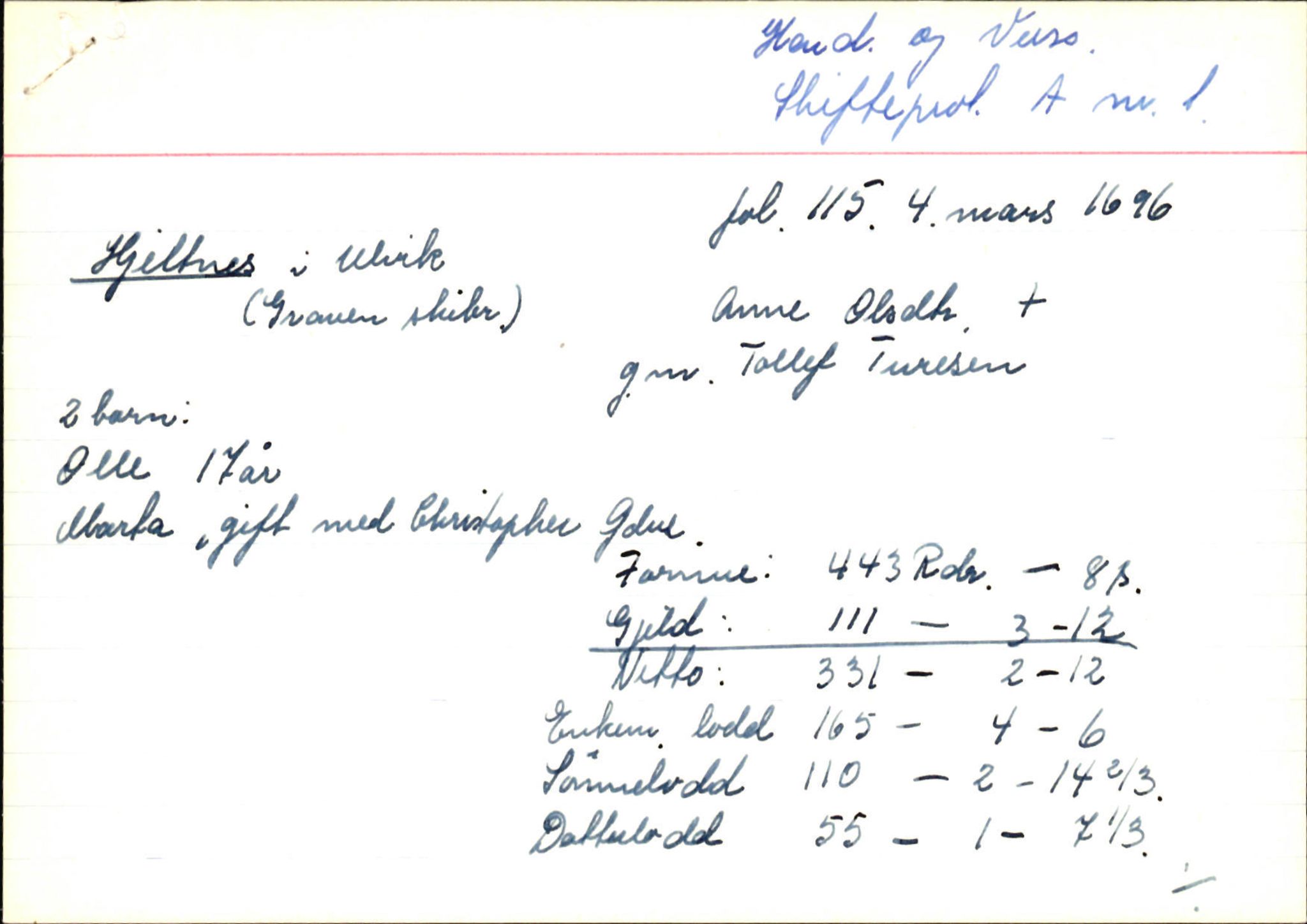 Skiftekort ved Statsarkivet i Bergen, SAB/SKIFTEKORT/002/L0001: Skifteprotokoll nr. 1-3, 1695-1721, p. 25