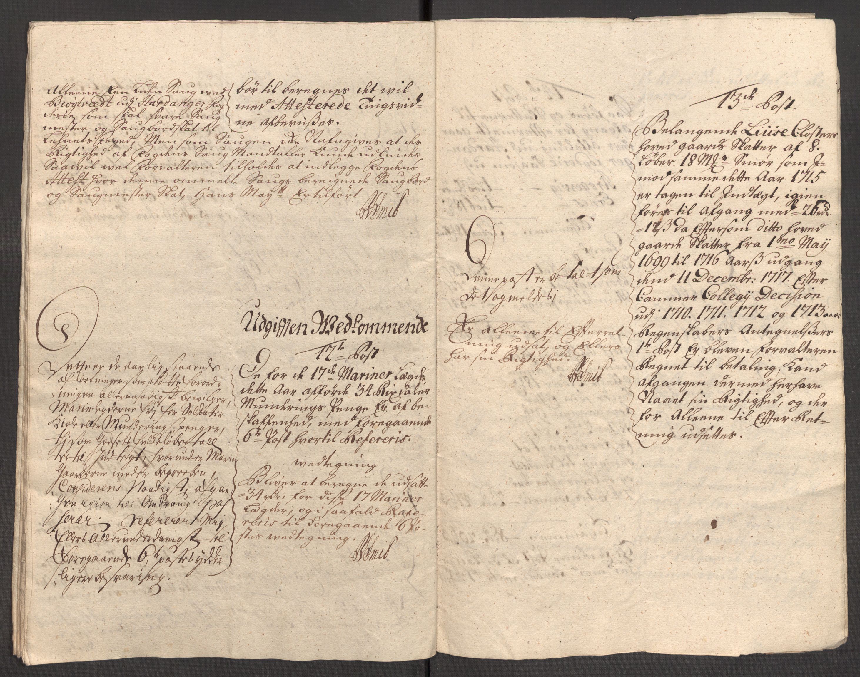 Rentekammeret inntil 1814, Reviderte regnskaper, Fogderegnskap, AV/RA-EA-4092/R50/L3160: Fogderegnskap Lyse kloster, 1710-1719, p. 353