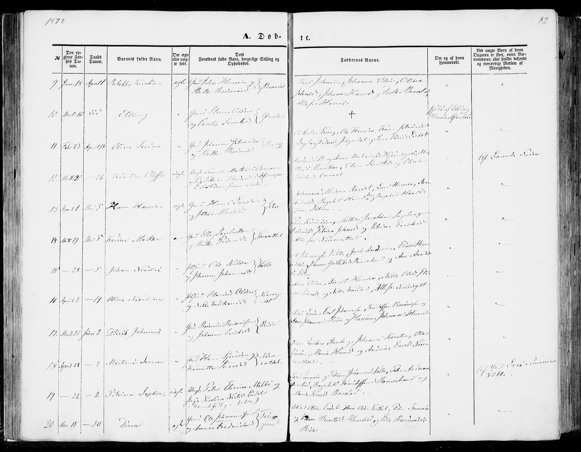 Ministerialprotokoller, klokkerbøker og fødselsregistre - Møre og Romsdal, SAT/A-1454/510/L0121: Parish register (official) no. 510A01, 1848-1877, p. 82