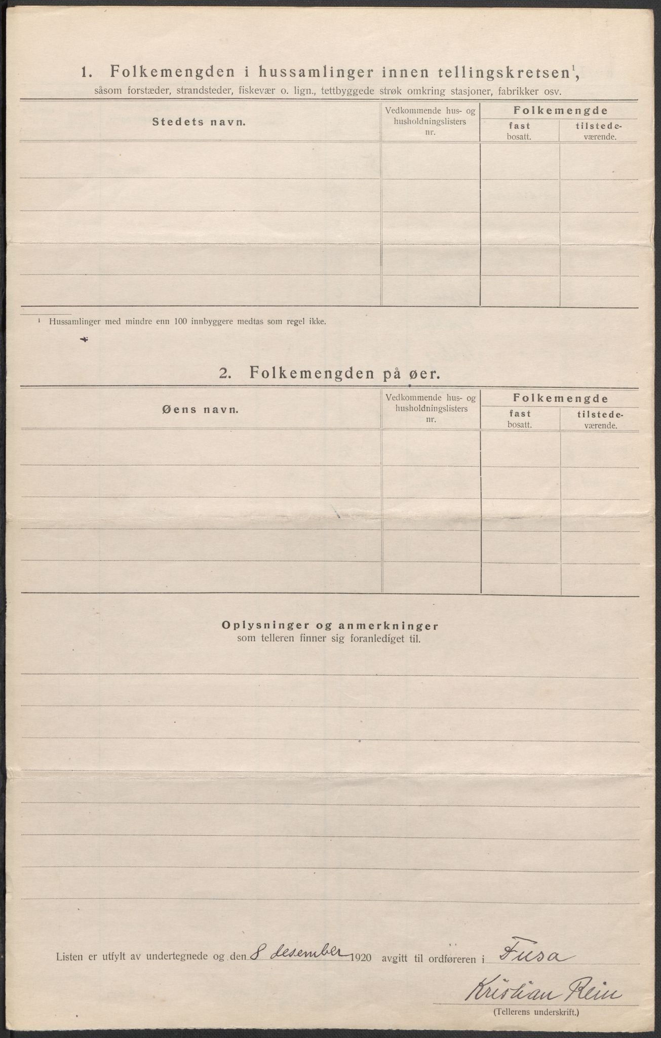 SAB, 1920 census for Fusa, 1920, p. 21