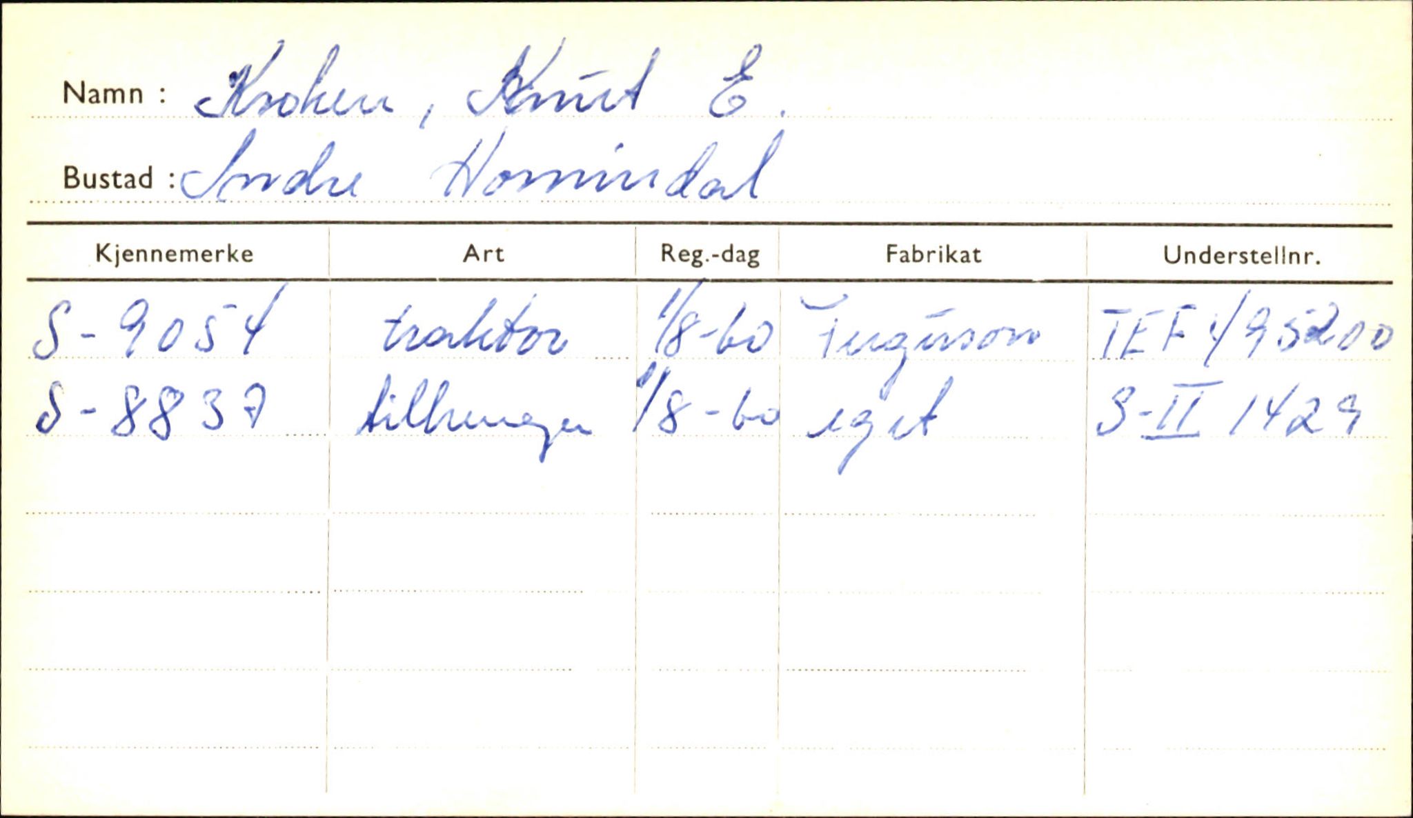 Statens vegvesen, Sogn og Fjordane vegkontor, AV/SAB-A-5301/4/F/L0001B: Eigarregister Fjordane til 1.6.1961, 1930-1961, p. 248