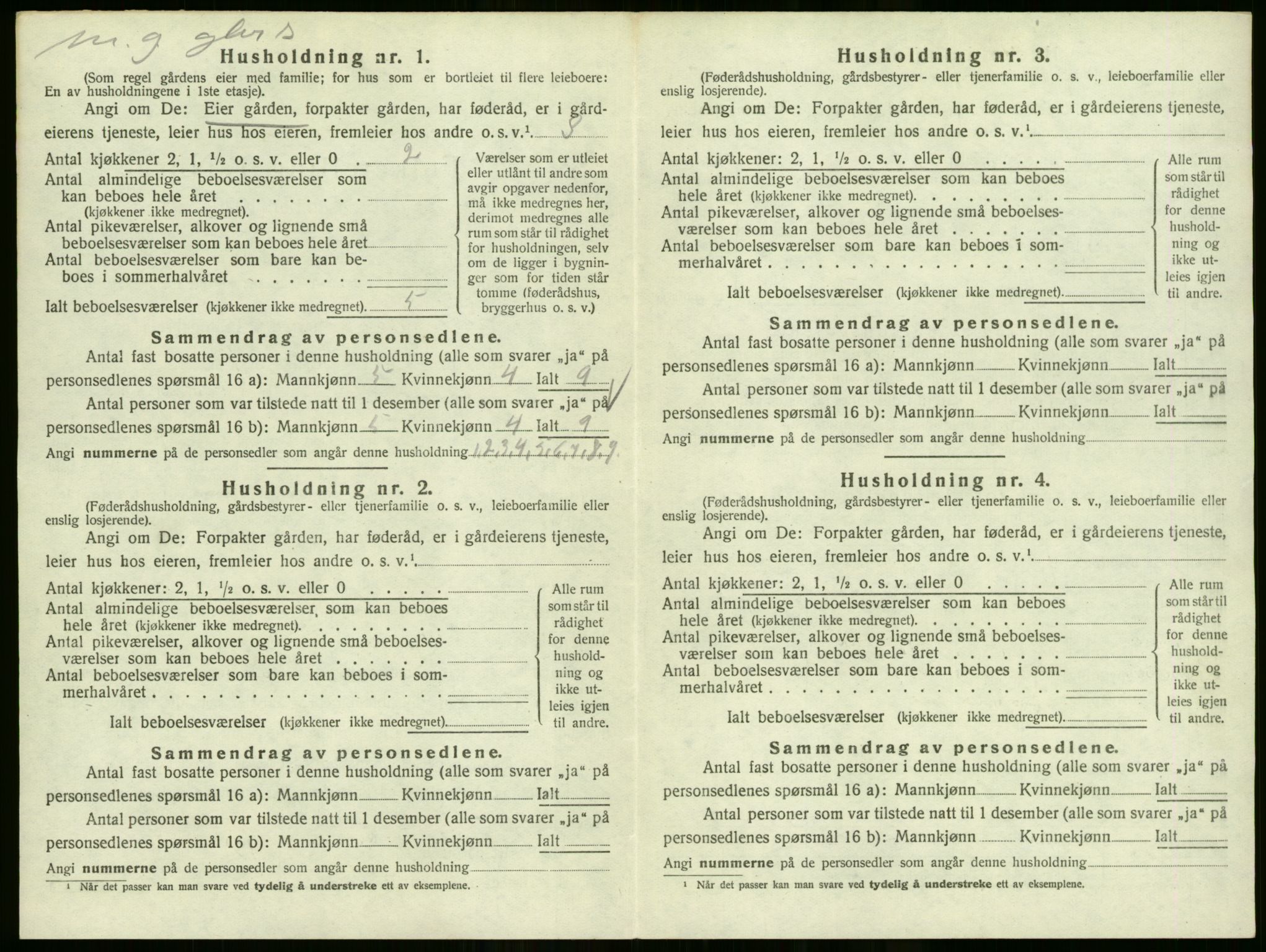 SAO, 1920 census for Høland, 1920, p. 2042