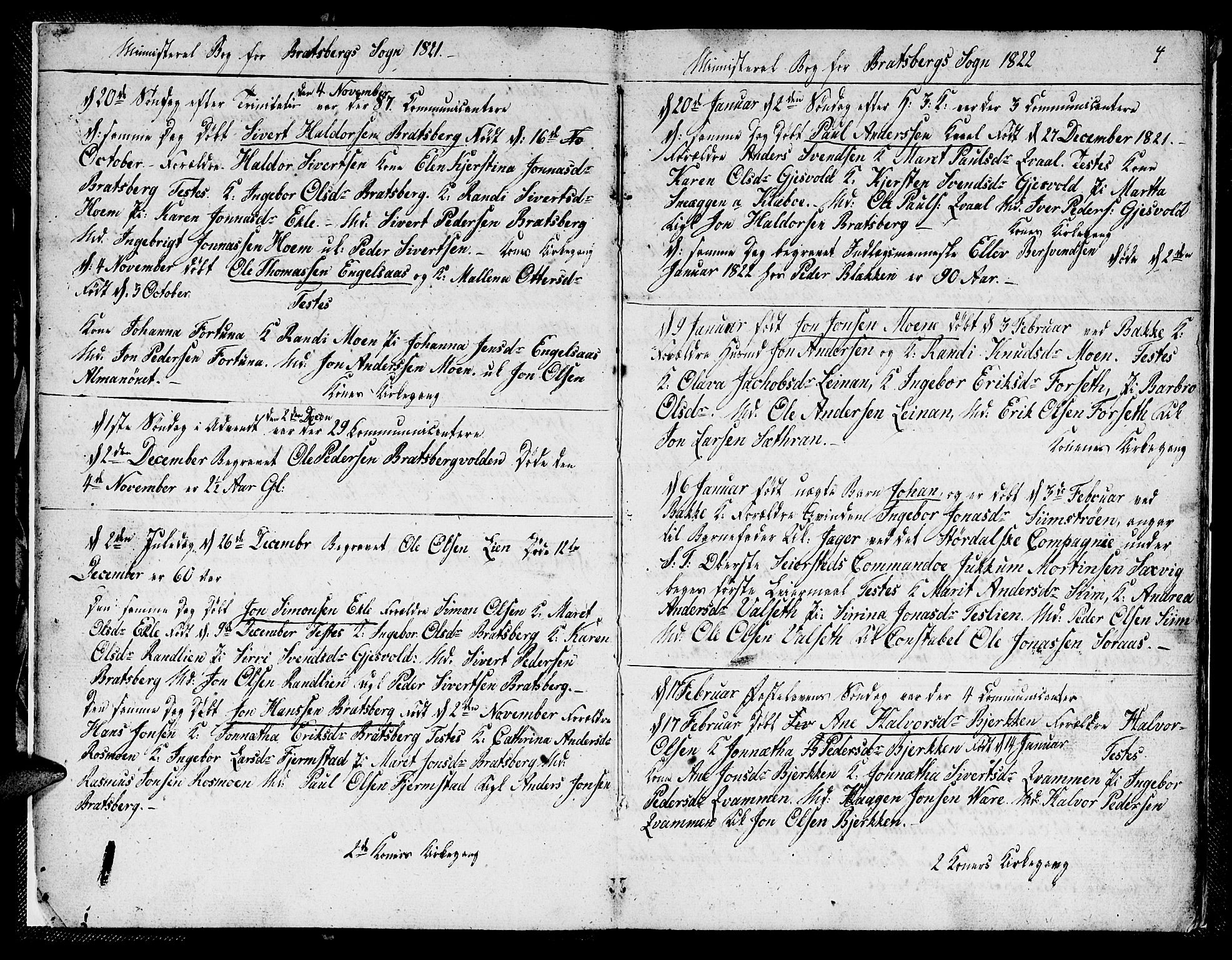 Ministerialprotokoller, klokkerbøker og fødselsregistre - Sør-Trøndelag, AV/SAT-A-1456/608/L0337: Parish register (copy) no. 608C03, 1821-1831, p. 4