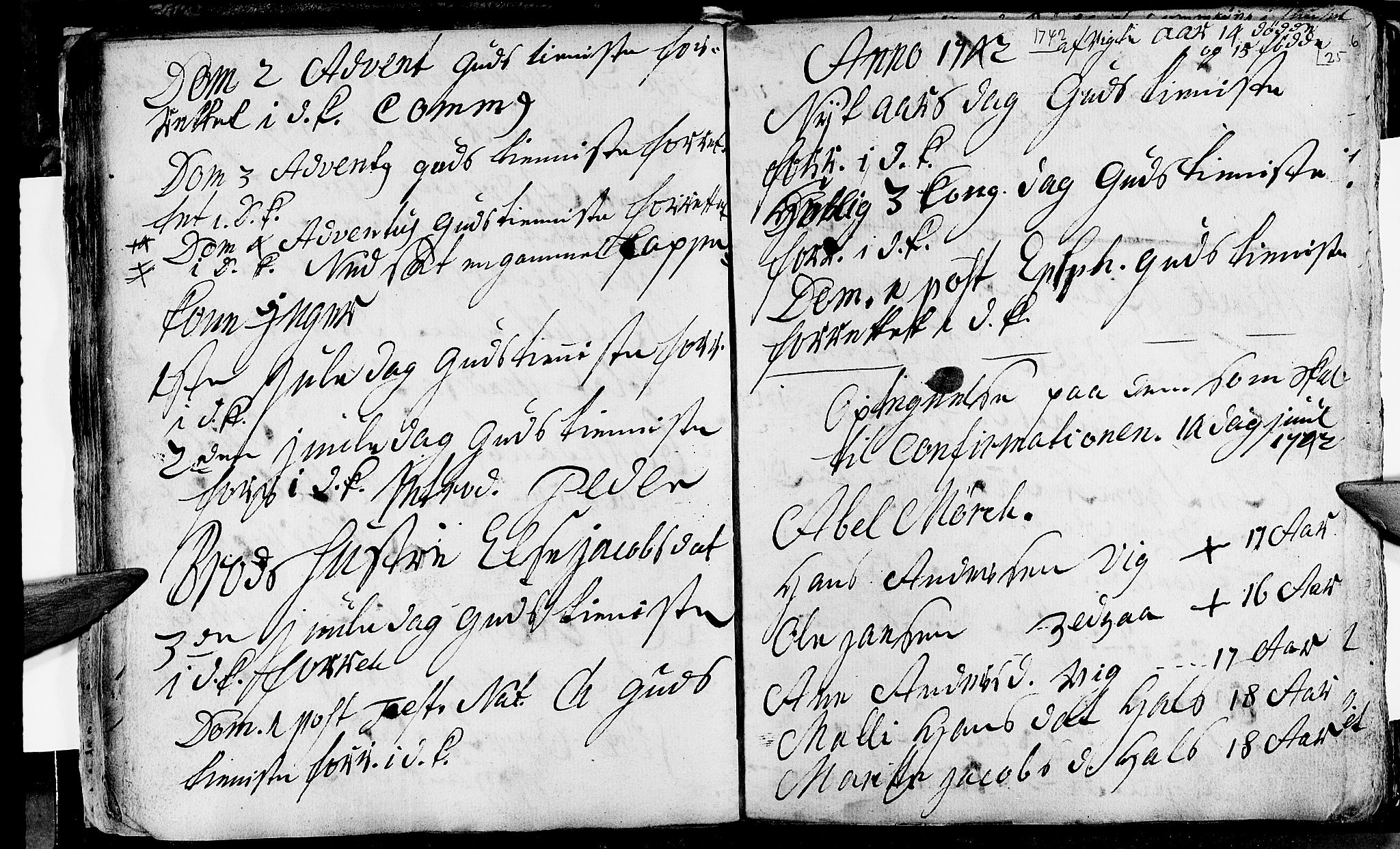 Ministerialprotokoller, klokkerbøker og fødselsregistre - Nordland, SAT/A-1459/847/L0662: Parish register (official) no. 847A02, 1735-1749, p. 25