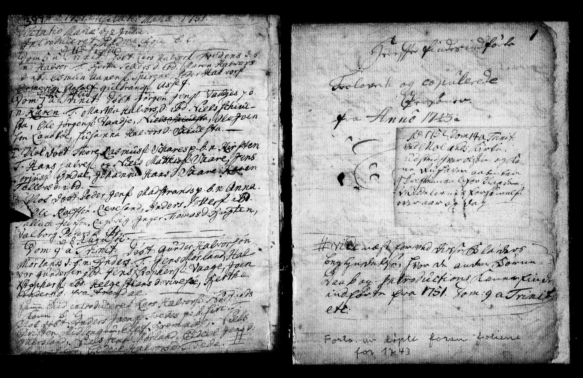 Holt sokneprestkontor, SAK/1111-0021/F/Fa/L0002: Parish register (official) no. A 2, 1739-1753, p. 399-400