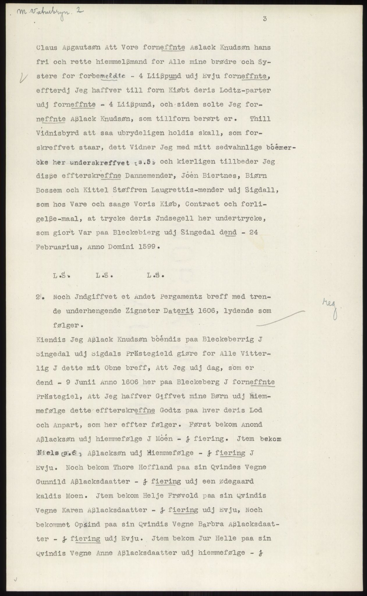 Samlinger til kildeutgivelse, Diplomavskriftsamlingen, AV/RA-EA-4053/H/Ha, p. 412