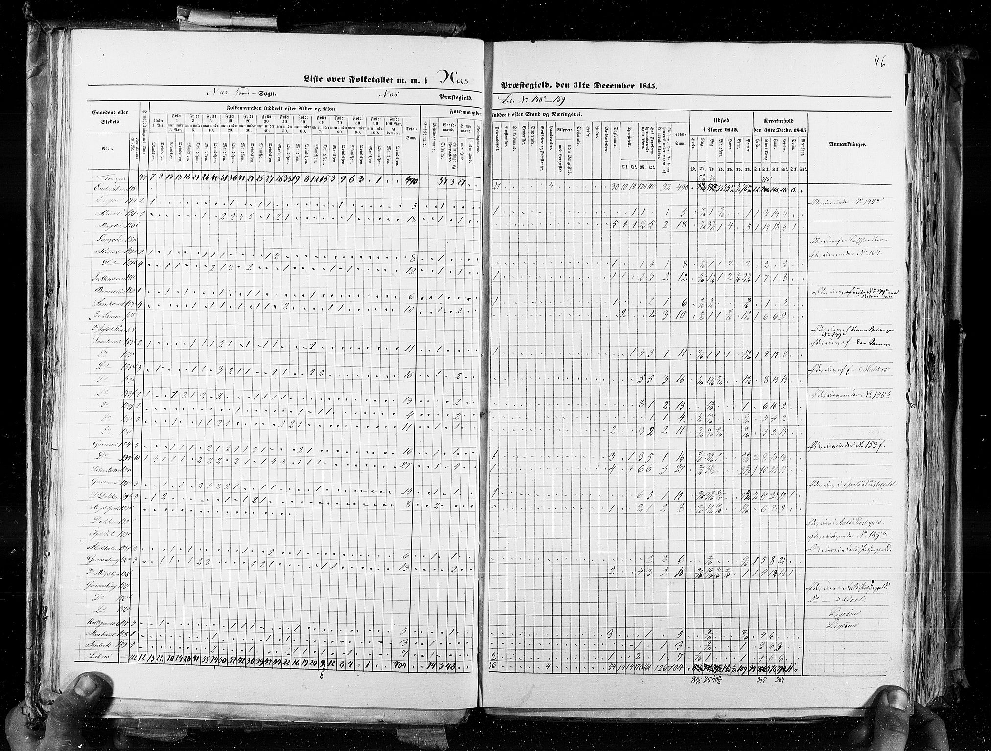 RA, Census 1845, vol. 4: Buskerud amt og Jarlsberg og Larvik amt, 1845, p. 46