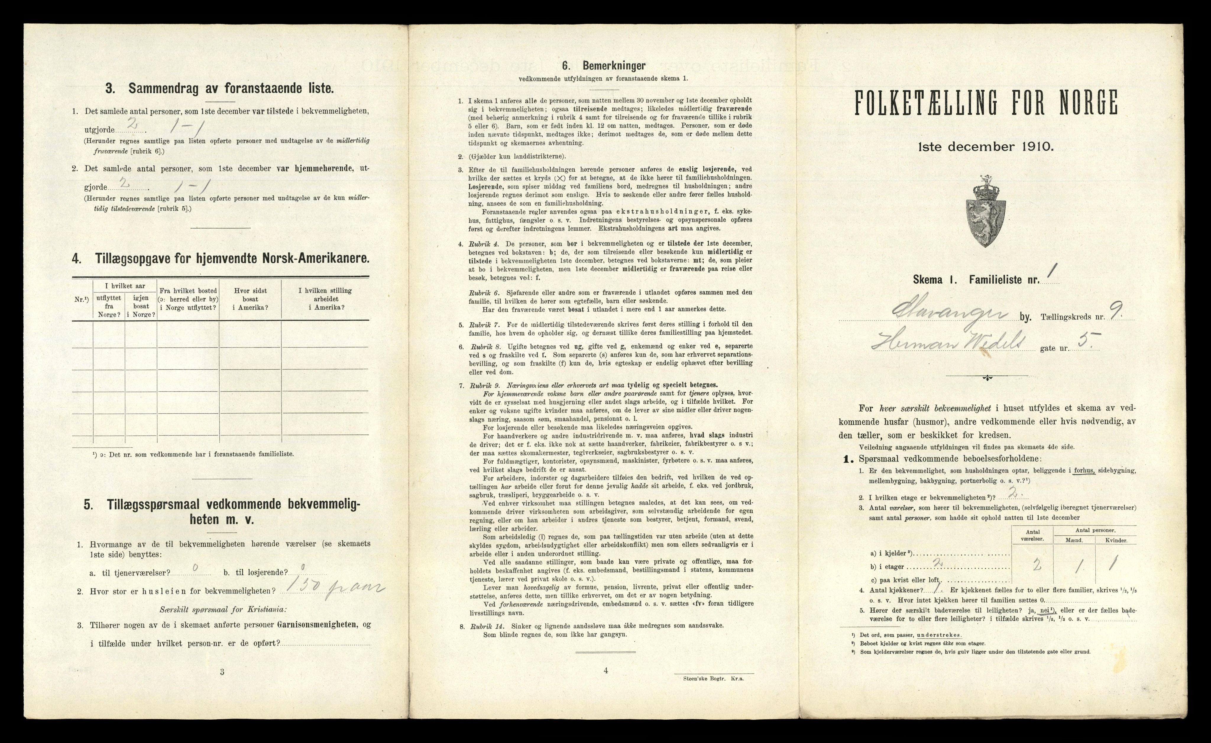 RA, 1910 census for Stavanger, 1910, p. 4716