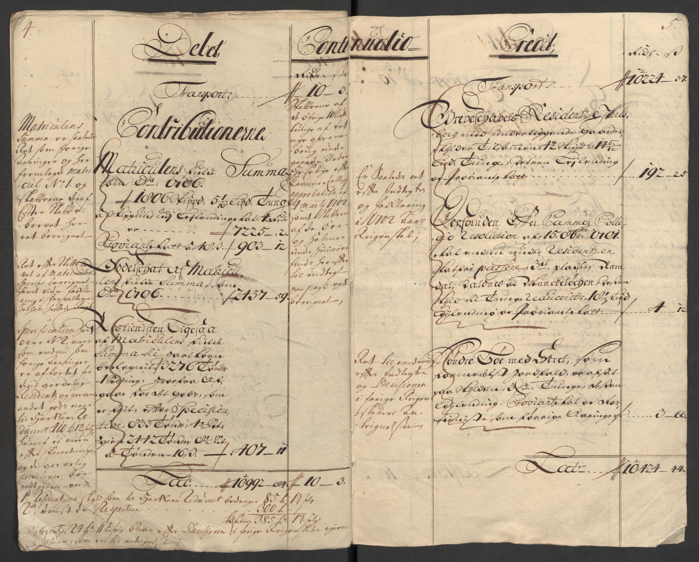 Rentekammeret inntil 1814, Reviderte regnskaper, Fogderegnskap, AV/RA-EA-4092/R32/L1872: Fogderegnskap Jarlsberg grevskap, 1706-1707, p. 278