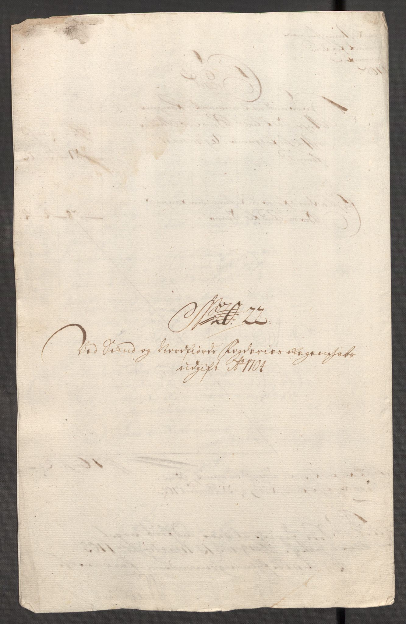 Rentekammeret inntil 1814, Reviderte regnskaper, Fogderegnskap, AV/RA-EA-4092/R53/L3428: Fogderegnskap Sunn- og Nordfjord, 1704, p. 290