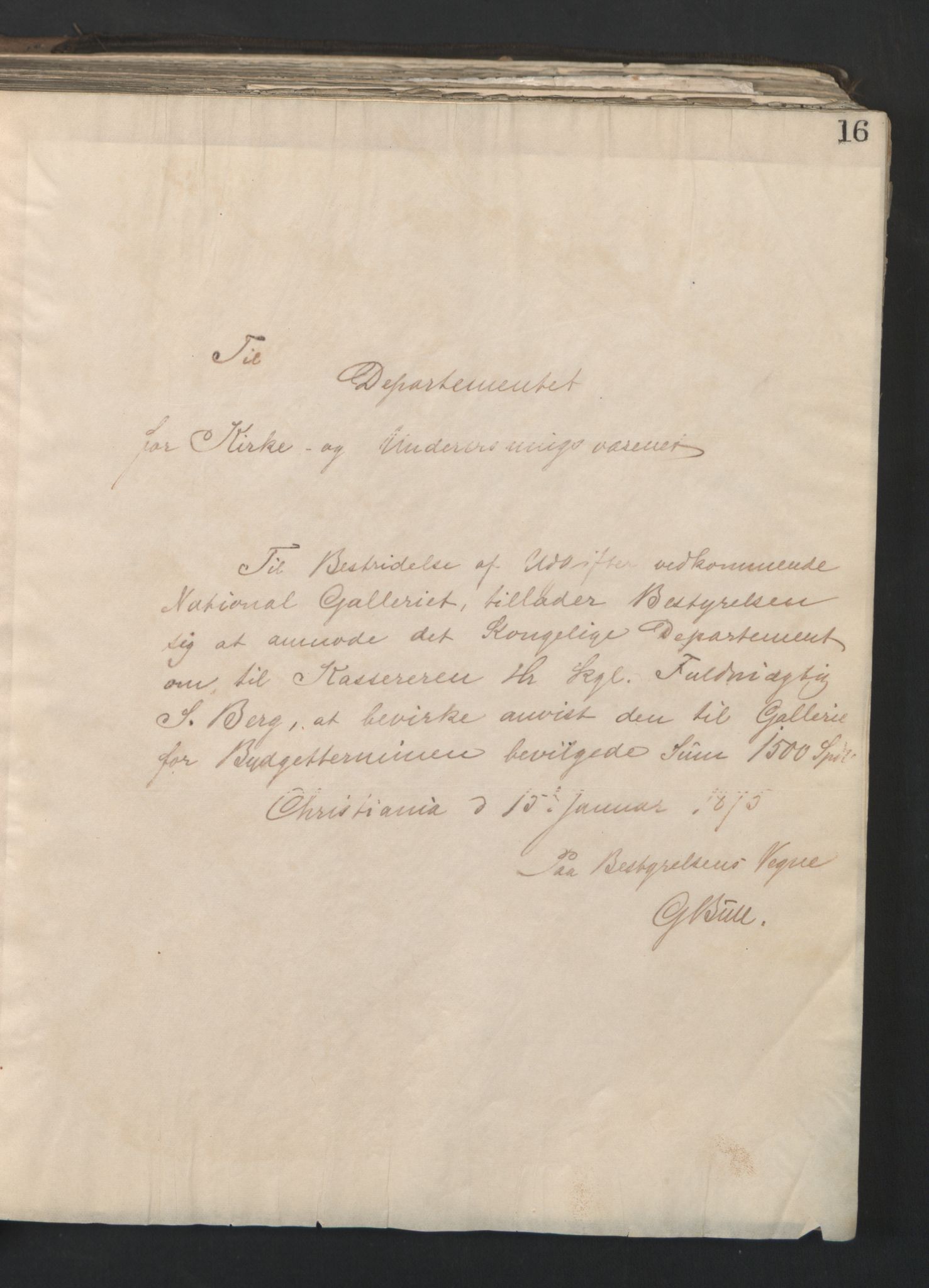 Nasjonalgalleriet, NMFK/NG-1000/B/L0002: Kopibok for maleri, skulptur, Kobberstikk- og håndtegningsamlingen., 1874-1898, p. 65