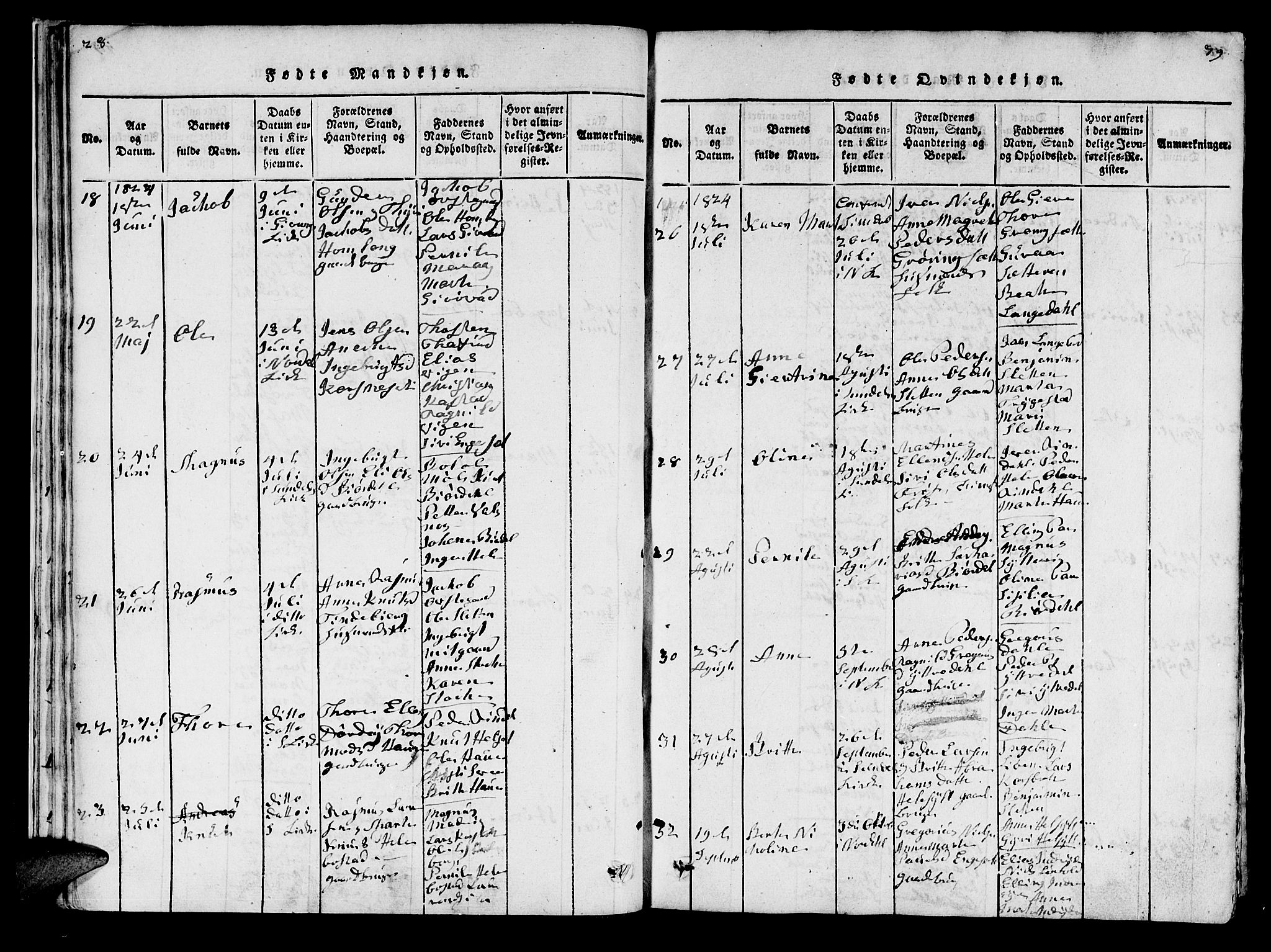 Ministerialprotokoller, klokkerbøker og fødselsregistre - Møre og Romsdal, SAT/A-1454/519/L0246: Parish register (official) no. 519A05, 1817-1834, p. 78-79