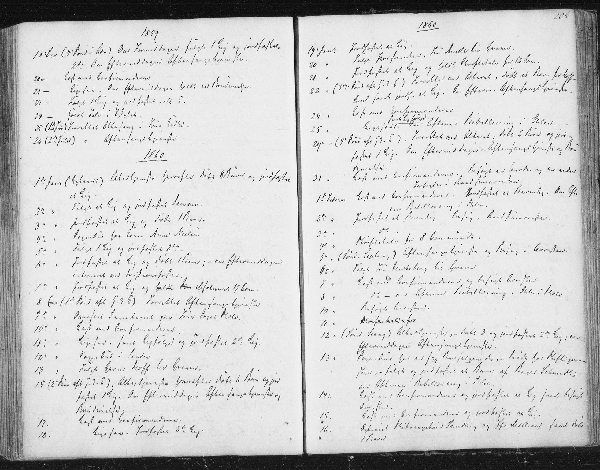 Ministerialprotokoller, klokkerbøker og fødselsregistre - Sør-Trøndelag, SAT/A-1456/602/L0127: Curate's parish register no. 602B01, 1821-1875, p. 206