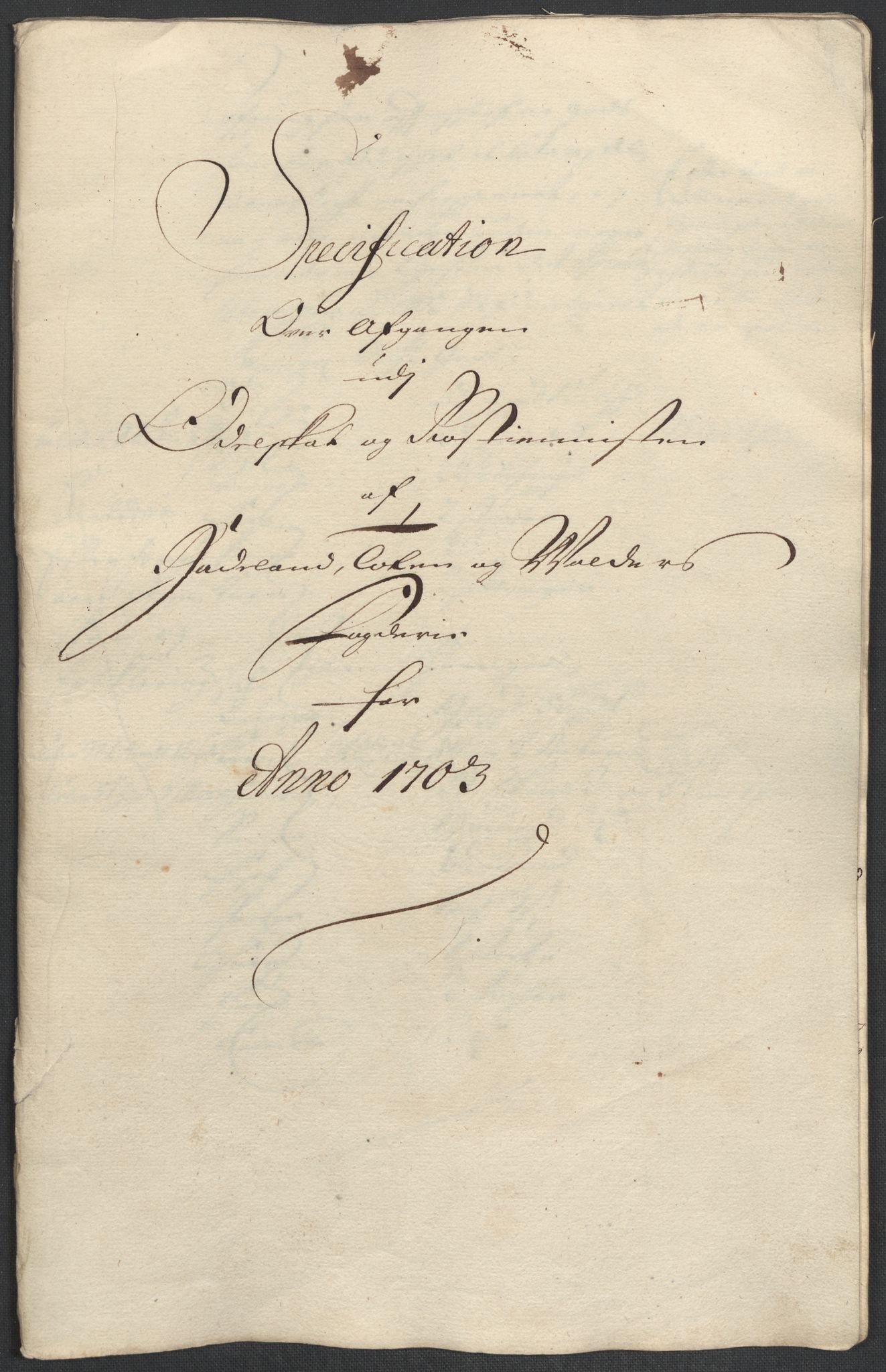 Rentekammeret inntil 1814, Reviderte regnskaper, Fogderegnskap, RA/EA-4092/R18/L1301: Fogderegnskap Hadeland, Toten og Valdres, 1703, p. 177