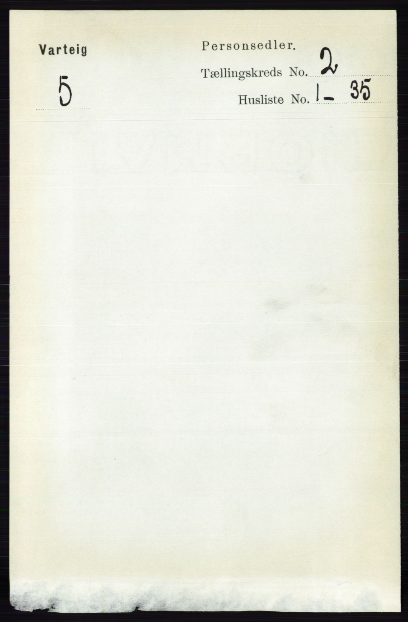 RA, 1891 census for 0114 Varteig, 1891, p. 580