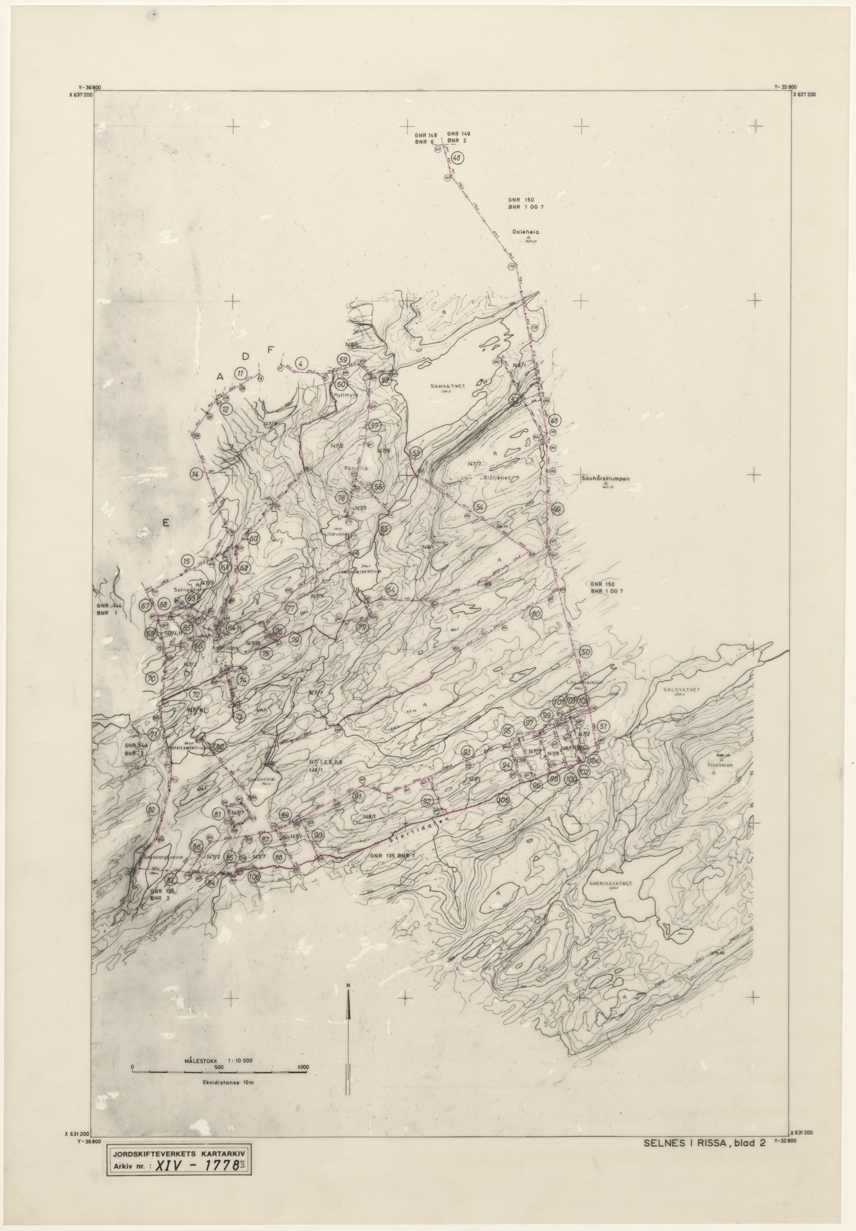 Jordskifteverkets kartarkiv, RA/S-3929/T, 1859-1988, p. 2788