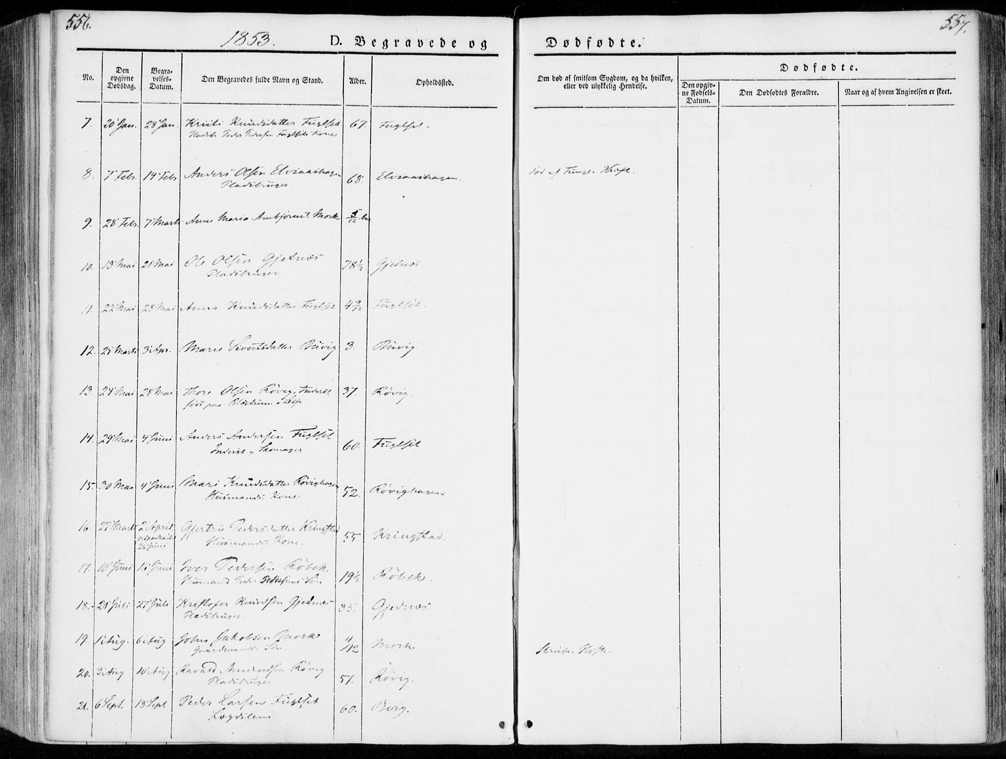 Ministerialprotokoller, klokkerbøker og fødselsregistre - Møre og Romsdal, AV/SAT-A-1454/555/L0653: Parish register (official) no. 555A04, 1843-1869, p. 556-557