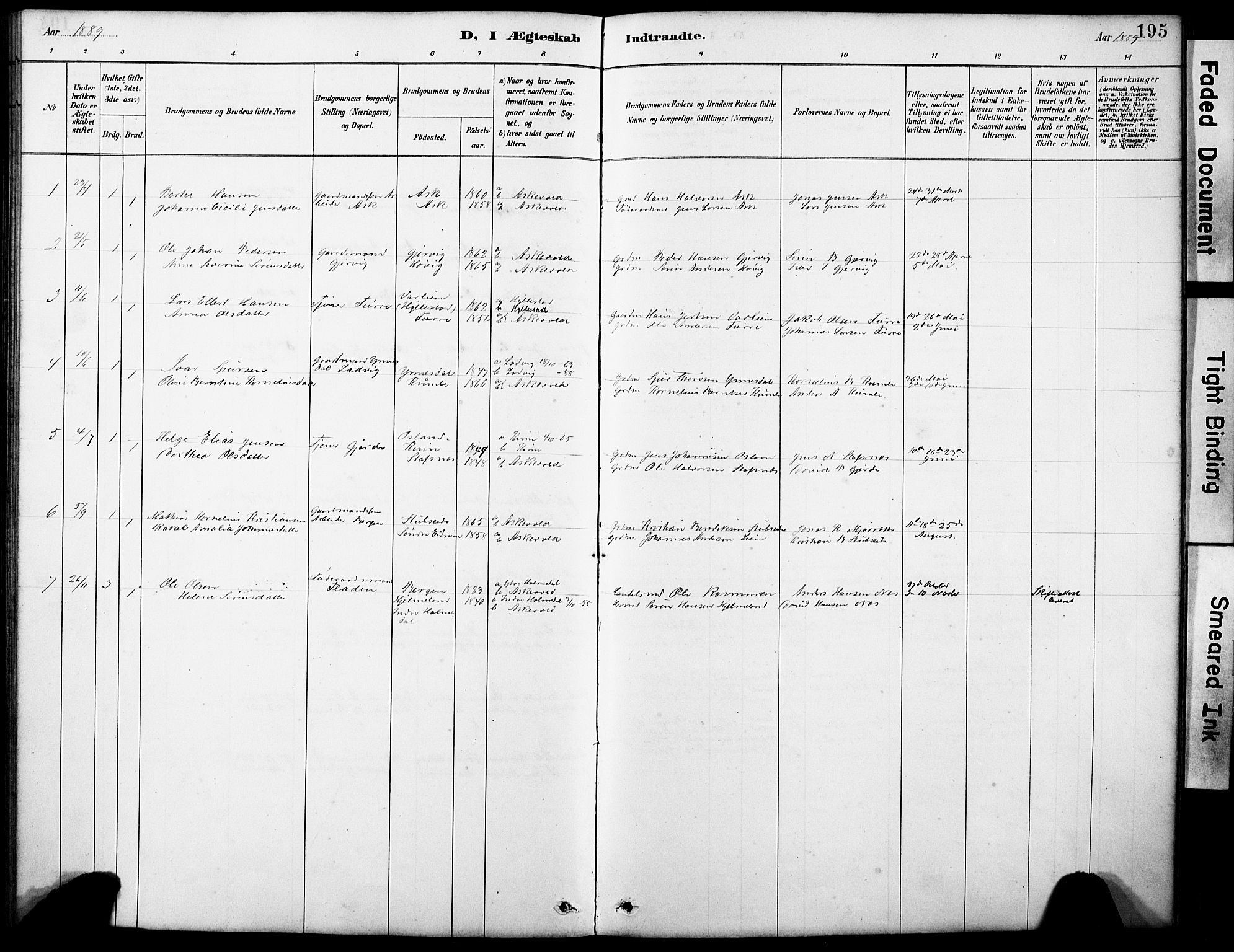 Askvoll sokneprestembete, AV/SAB-A-79501/H/Hab/Haba/L0003: Parish register (copy) no. A 3, 1886-1928, p. 195