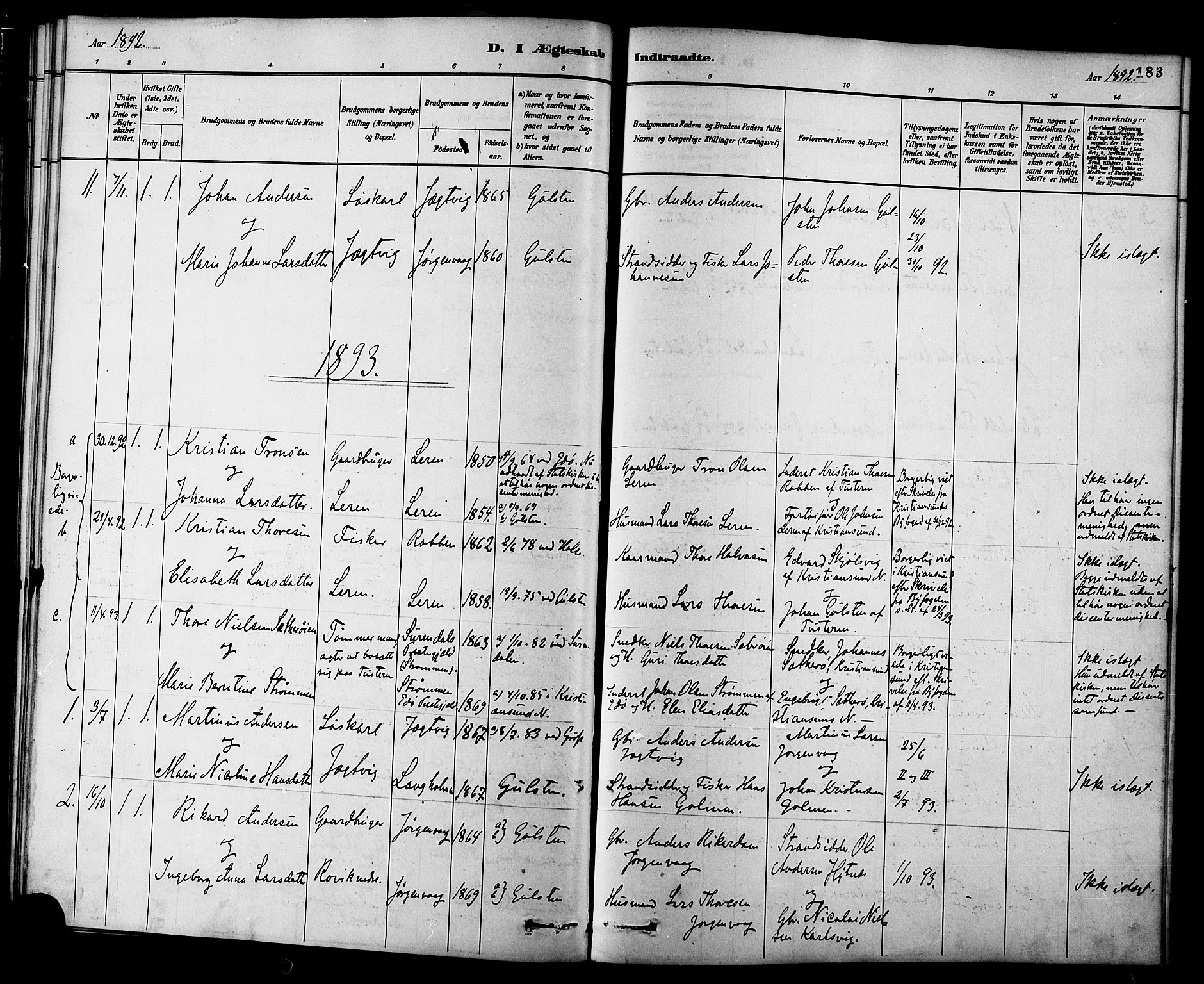 Ministerialprotokoller, klokkerbøker og fødselsregistre - Møre og Romsdal, AV/SAT-A-1454/577/L0896: Parish register (official) no. 577A03, 1880-1898, p. 183