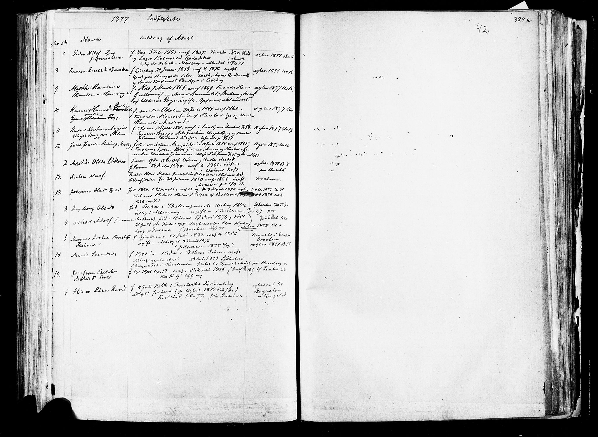 Aurskog prestekontor Kirkebøker, SAO/A-10304a/F/Fa/L0007: Parish register (official) no. I 7, 1854-1877, p. 324e