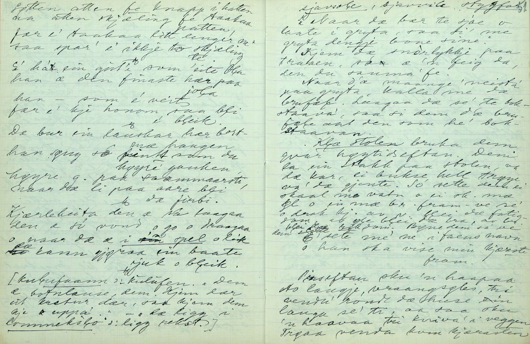 Rikard Berge, TEMU/TGM-A-1003/F/L0007/0030: 251-299 / 280 Tinn, Gransherad, Heitdal, 1916-1917, p. 50-51