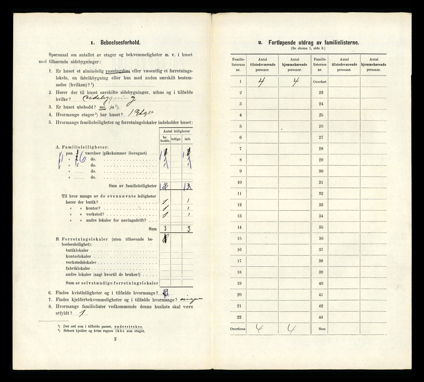 RA, 1910 census for Larvik, 1910, p. 4378