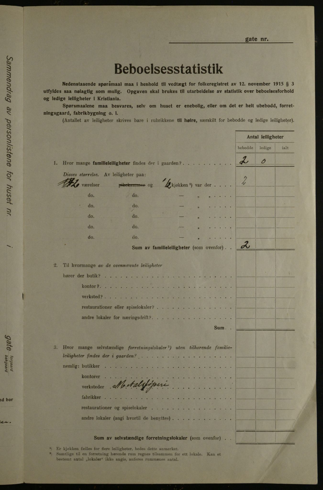 OBA, Municipal Census 1923 for Kristiania, 1923, p. 16872