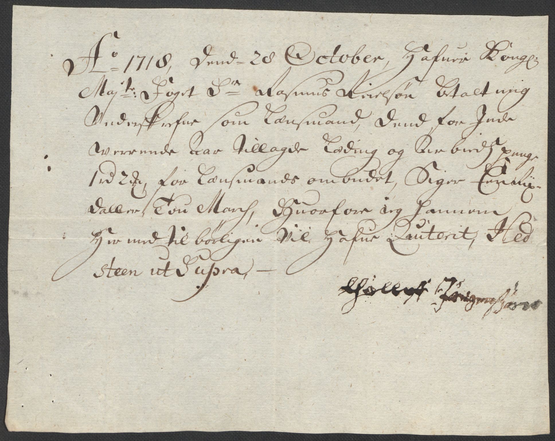 Rentekammeret inntil 1814, Reviderte regnskaper, Fogderegnskap, AV/RA-EA-4092/R40/L2453: Fogderegnskap Råbyggelag, 1718-1719, p. 126