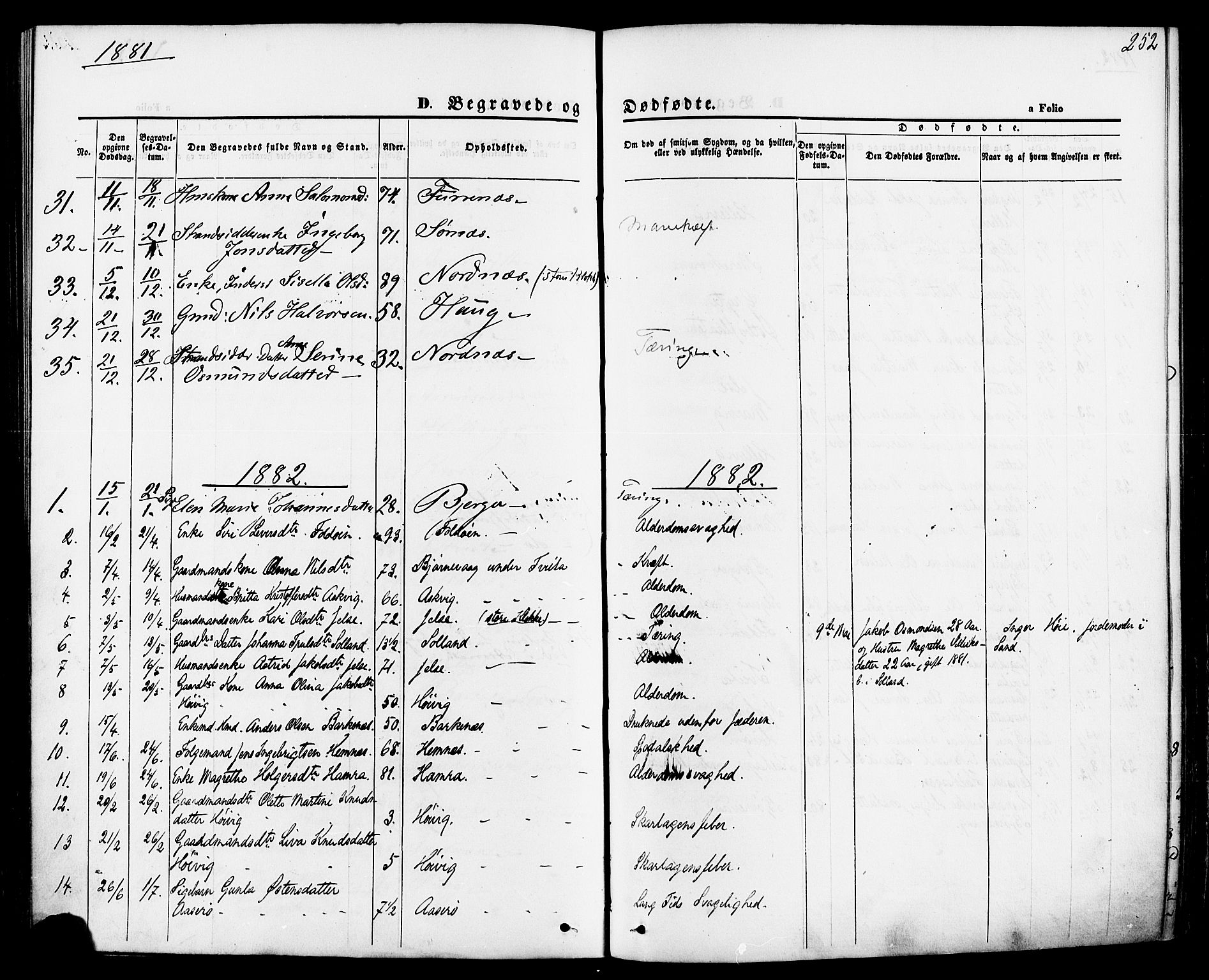 Jelsa sokneprestkontor, SAST/A-101842/01/IV: Parish register (official) no. A 8, 1867-1883, p. 252
