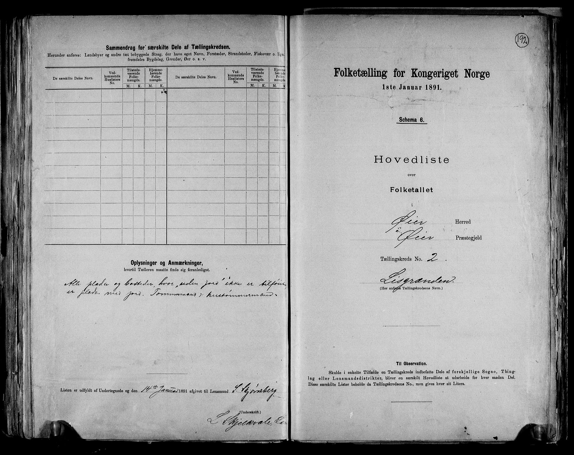 RA, 1891 census for 0521 Øyer, 1891, p. 6