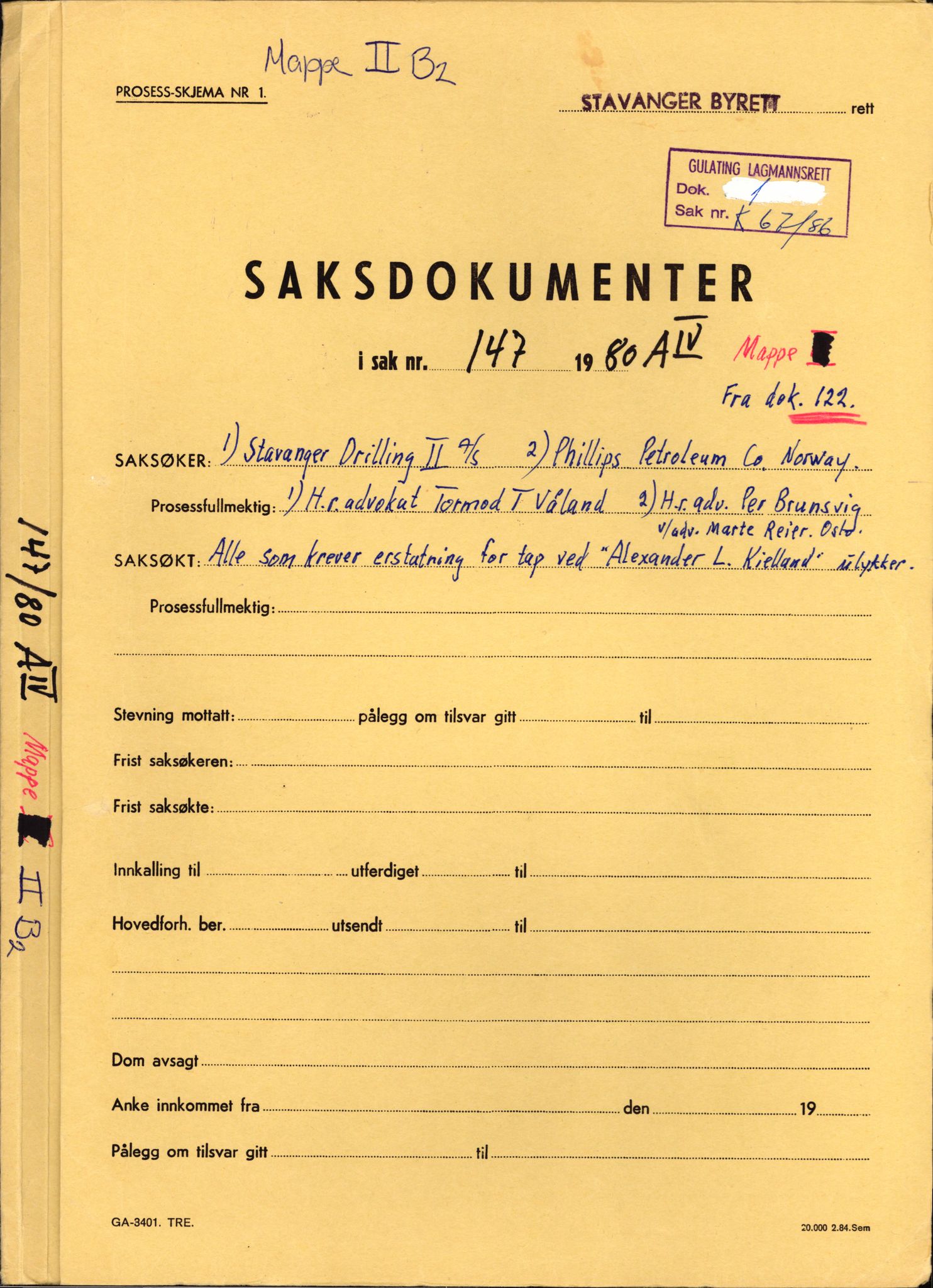 Stavanger byrett, AV/SAST-A-100455/003/F/Fh/Fhb/L0039c: A IV sak nr 147, 1980, p. 695