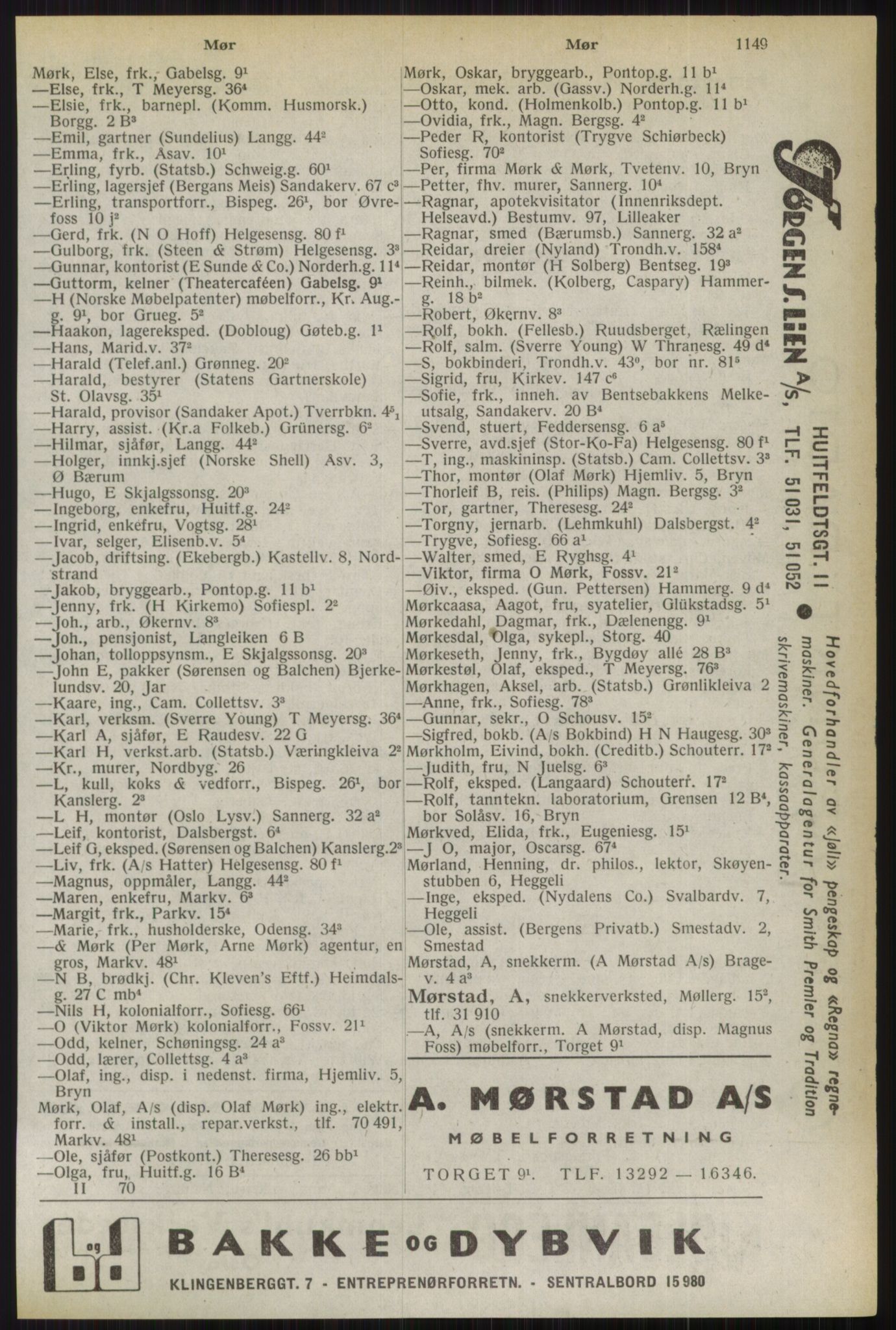 Kristiania/Oslo adressebok, PUBL/-, 1944, p. 1149
