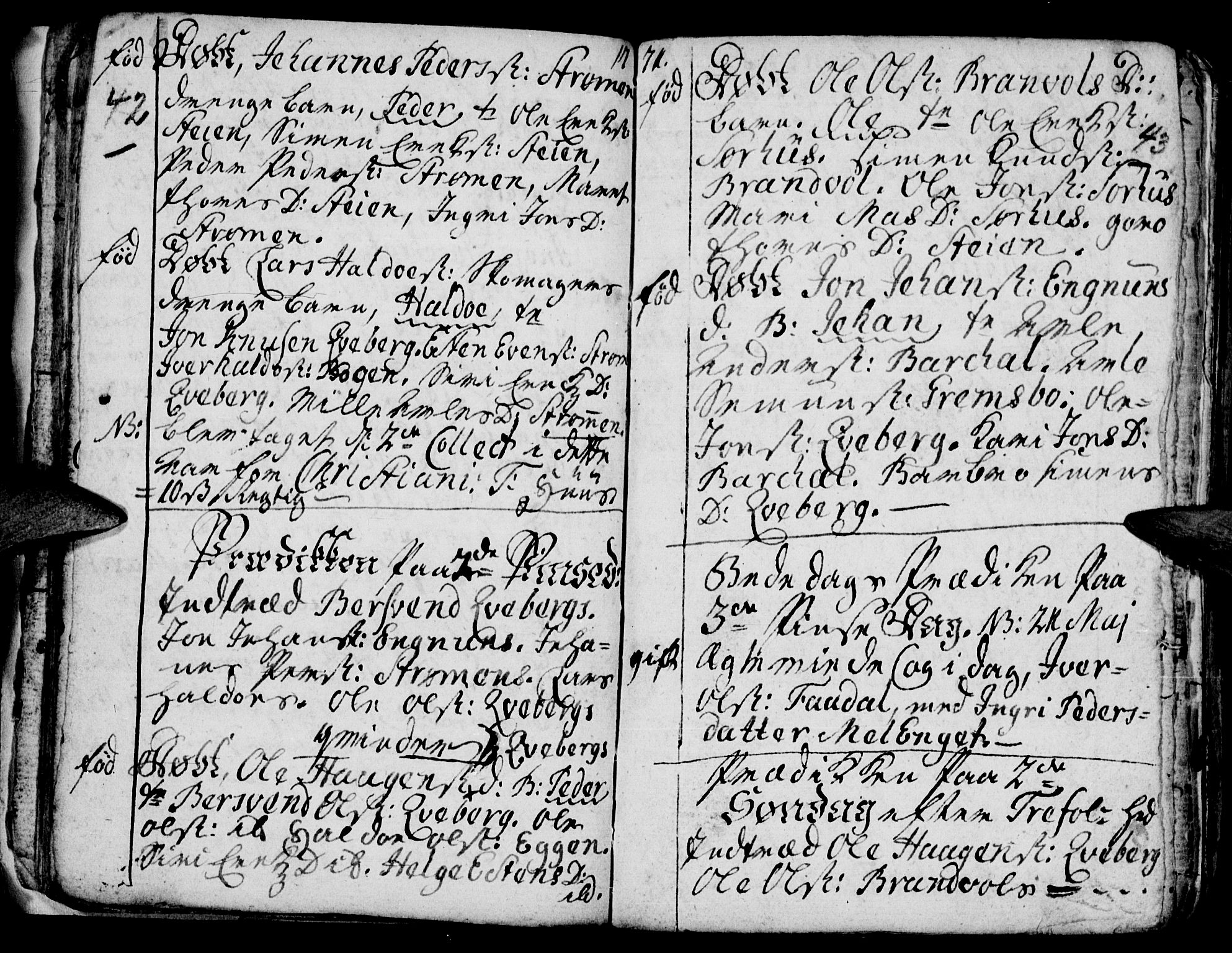 Tynset prestekontor, SAH/PREST-058/H/Ha/Hab/L0009: Parish register (official) no. 9, 1769-1781, p. 42-43