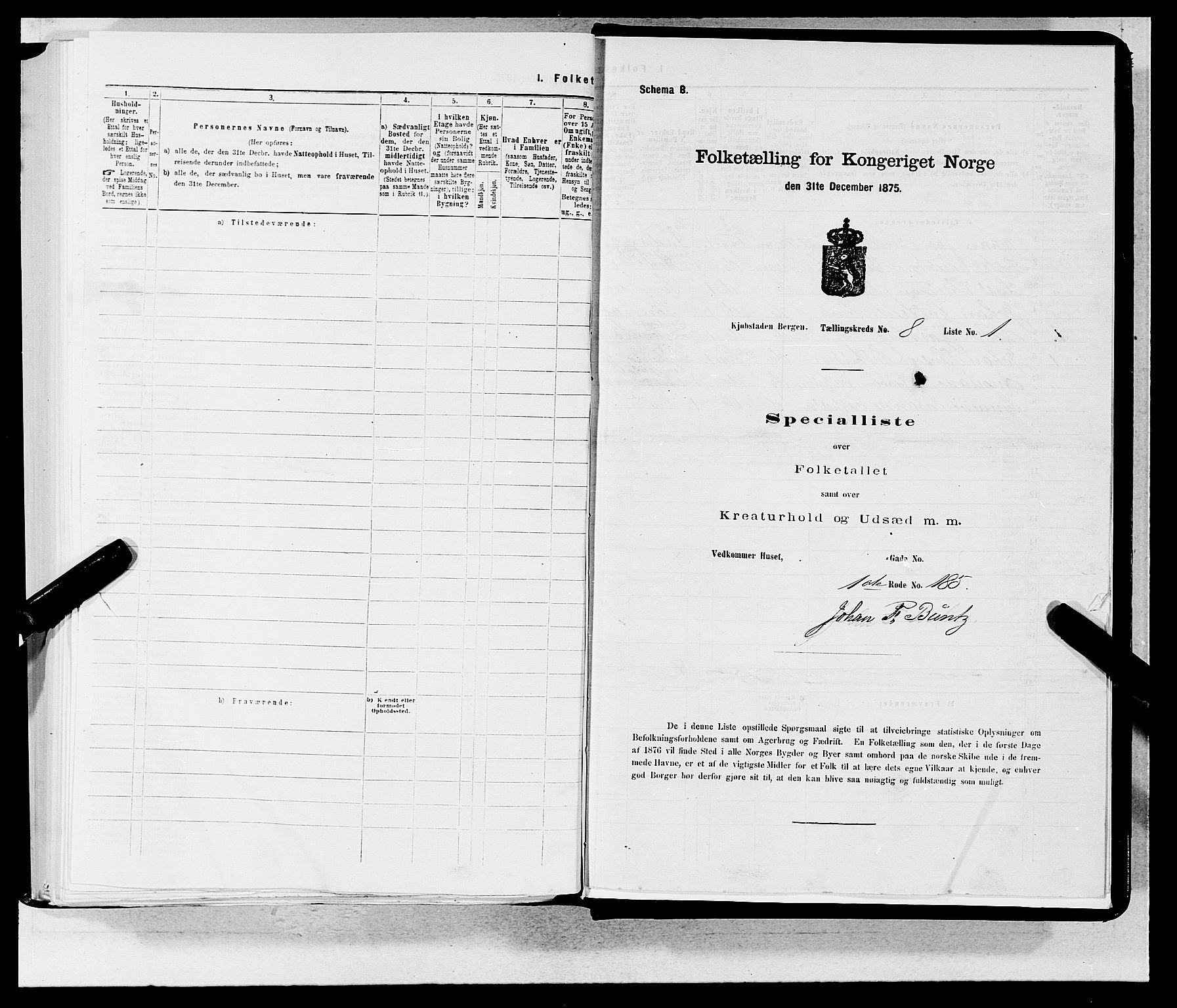 SAB, 1875 census for 1301 Bergen, 1875, p. 363