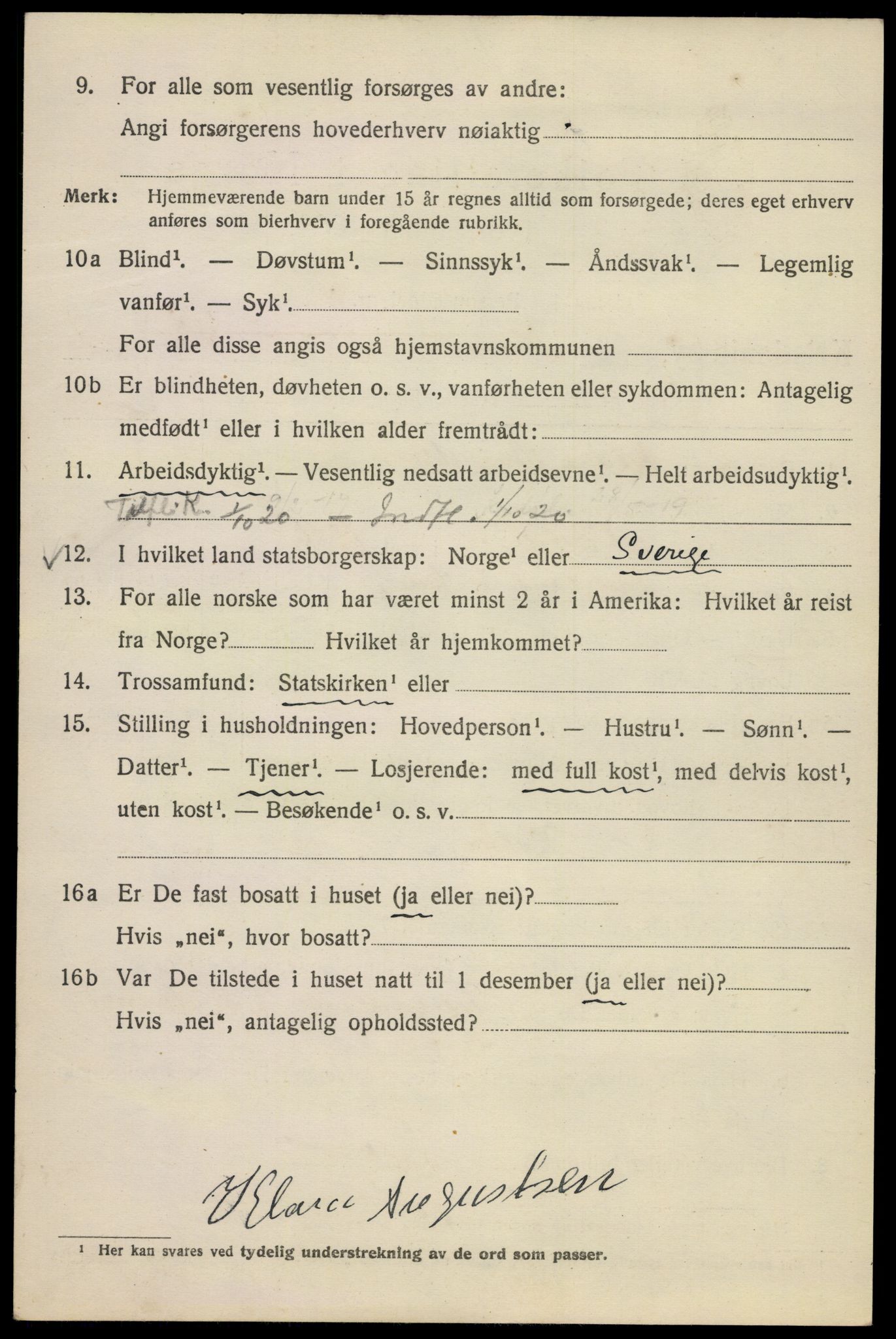 SAO, 1920 census for Kristiania, 1920, p. 418050