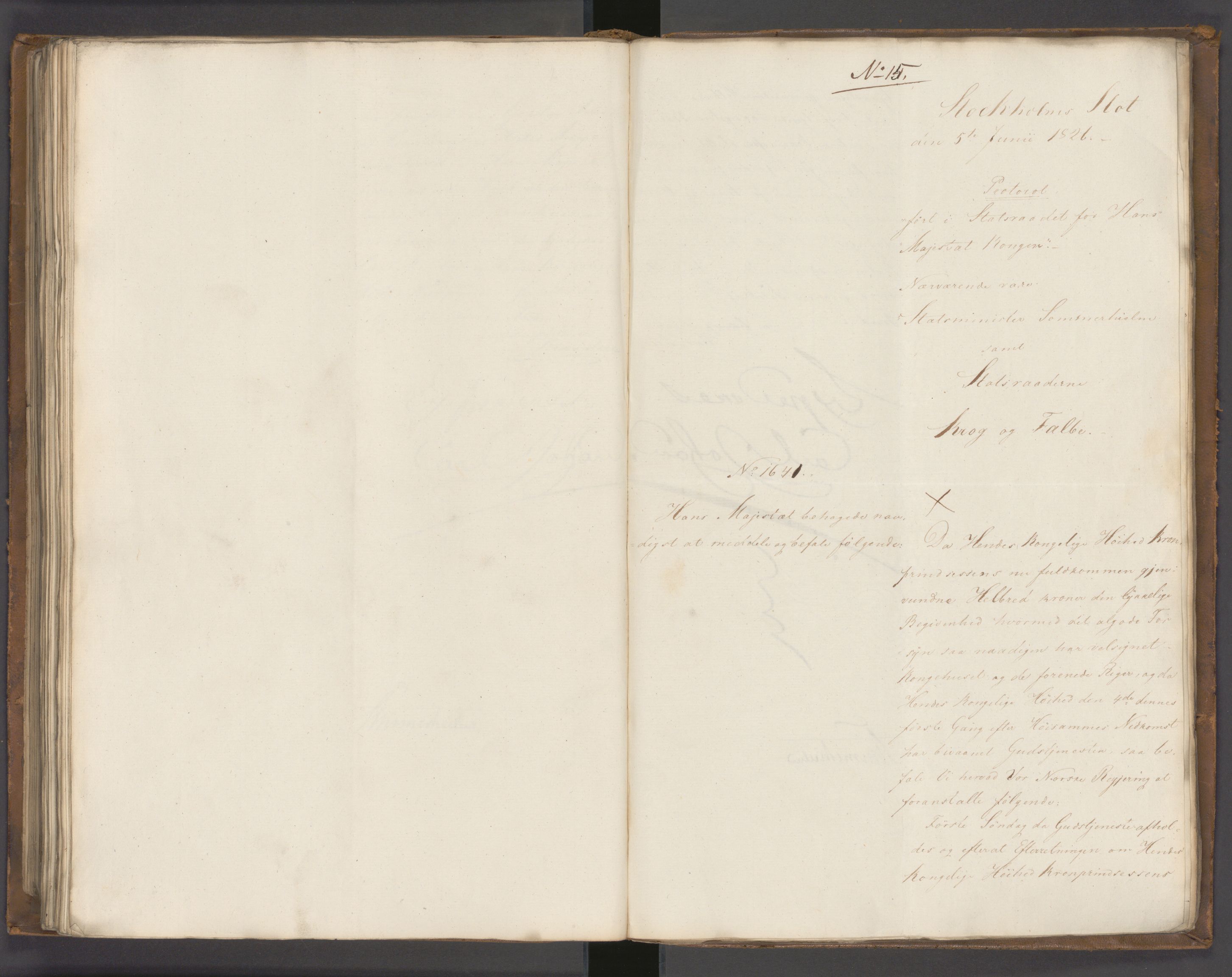 Statsrådssekretariatet, AV/RA-S-1001/A/Ab/L0022: Kgl. res. nr. 1210-1721, 1. halvår, 1826