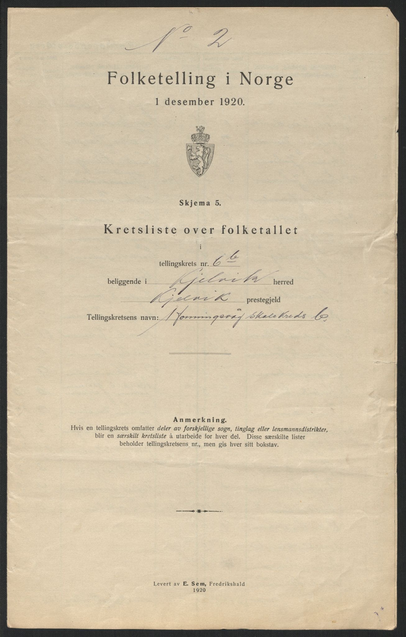 SATØ, 1920 census for Kjelvik, 1920, p. 25
