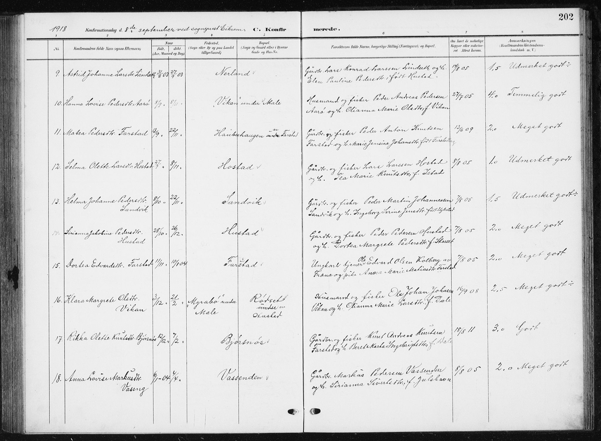 Ministerialprotokoller, klokkerbøker og fødselsregistre - Møre og Romsdal, AV/SAT-A-1454/567/L0784: Parish register (copy) no. 567C04, 1903-1938, p. 202