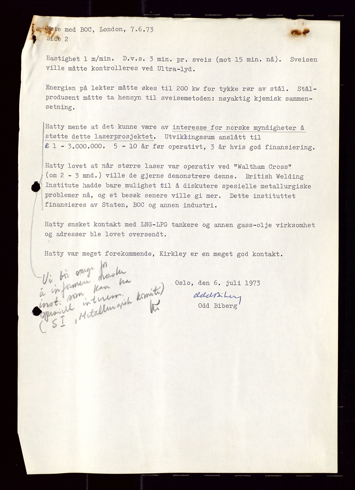 Industridepartementet, Oljekontoret, AV/SAST-A-101348/Di/L0001: DWP, møter juni - november, komiteemøter nr. 19 - 26, 1973-1974, p. 425