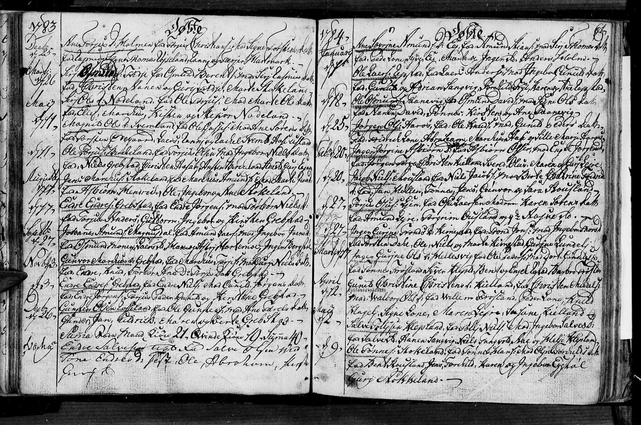 Søgne sokneprestkontor, SAK/1111-0037/F/Fa/Fab/L0004: Parish register (official) no. A 4, 1770-1822, p. 60-61