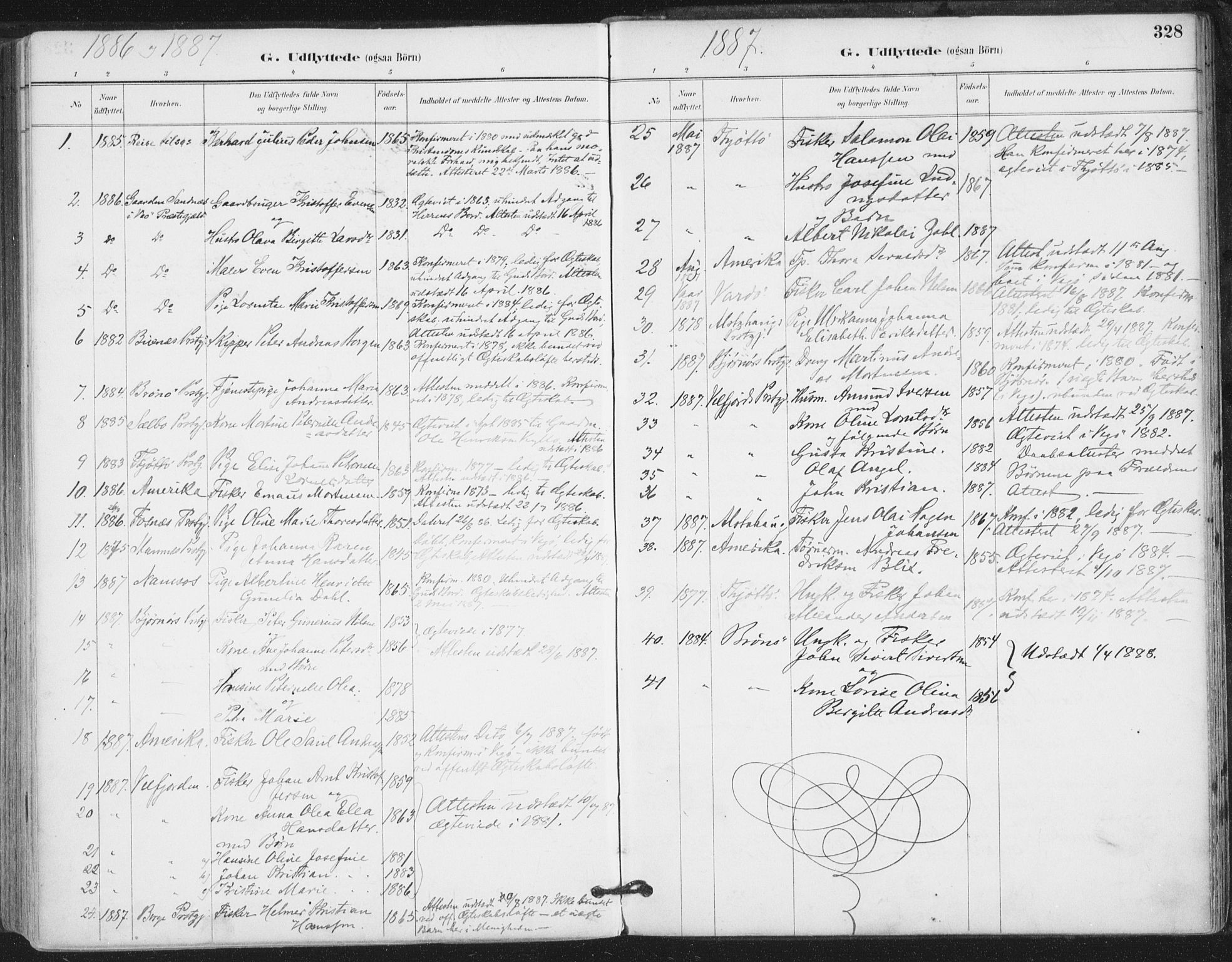 Ministerialprotokoller, klokkerbøker og fødselsregistre - Nordland, AV/SAT-A-1459/816/L0244: Parish register (official) no. 816A10, 1886-1903, p. 328