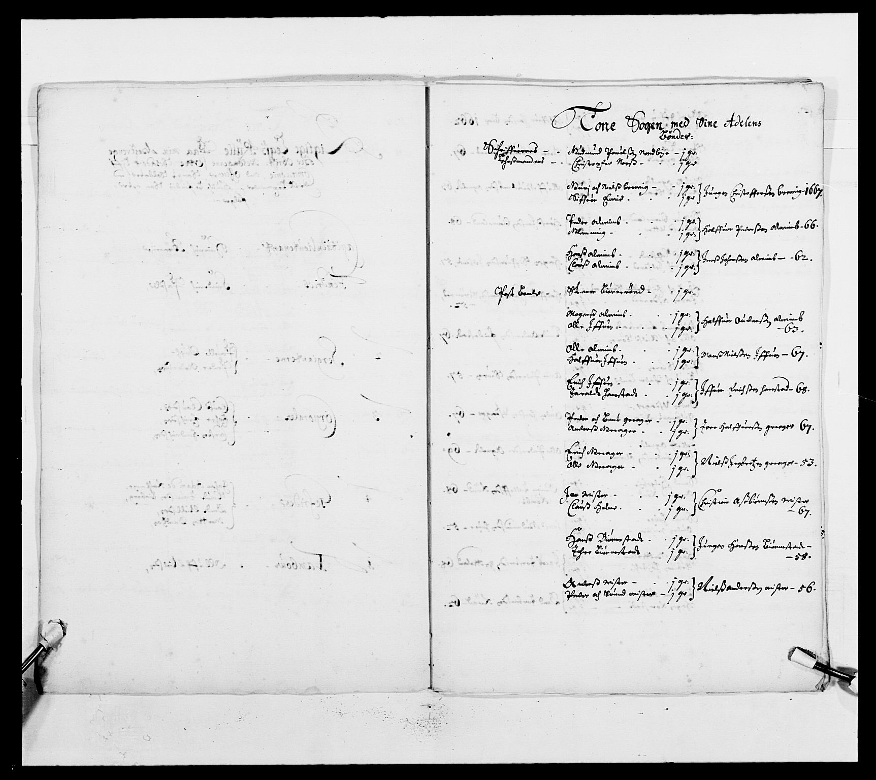 Kommanderende general (KG I) med Det norske krigsdirektorium, AV/RA-EA-5419/E/Ea/L0493: Smålenske regiment, 1643-1694, p. 266