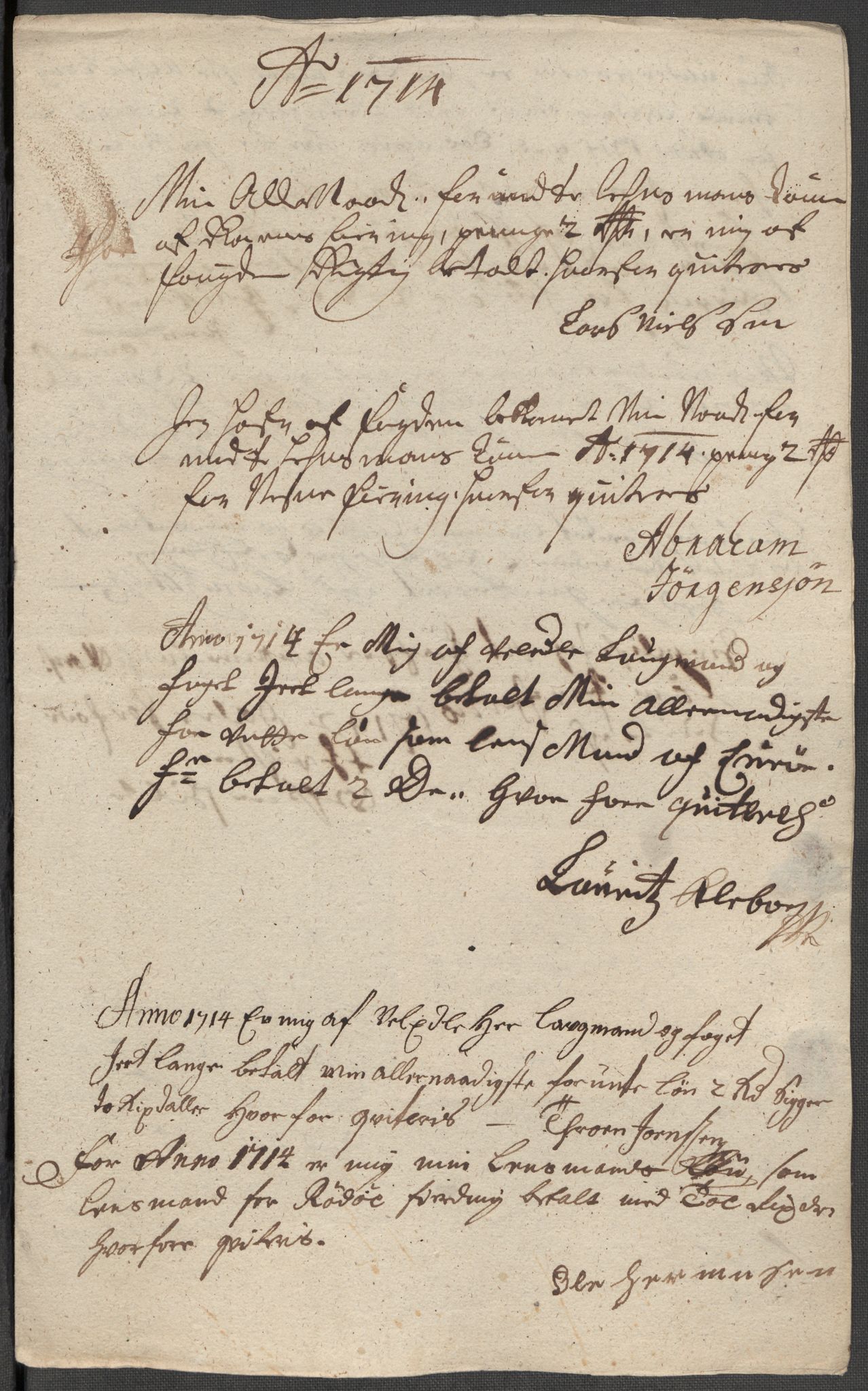 Rentekammeret inntil 1814, Reviderte regnskaper, Fogderegnskap, AV/RA-EA-4092/R65/L4513: Fogderegnskap Helgeland, 1714-1715, p. 212