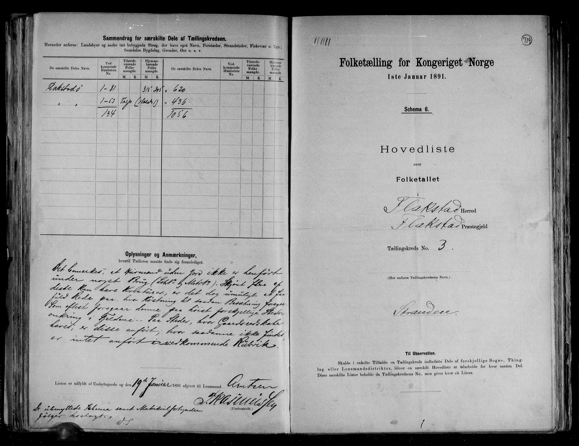 RA, 1891 census for 1859 Flakstad, 1891, p. 8