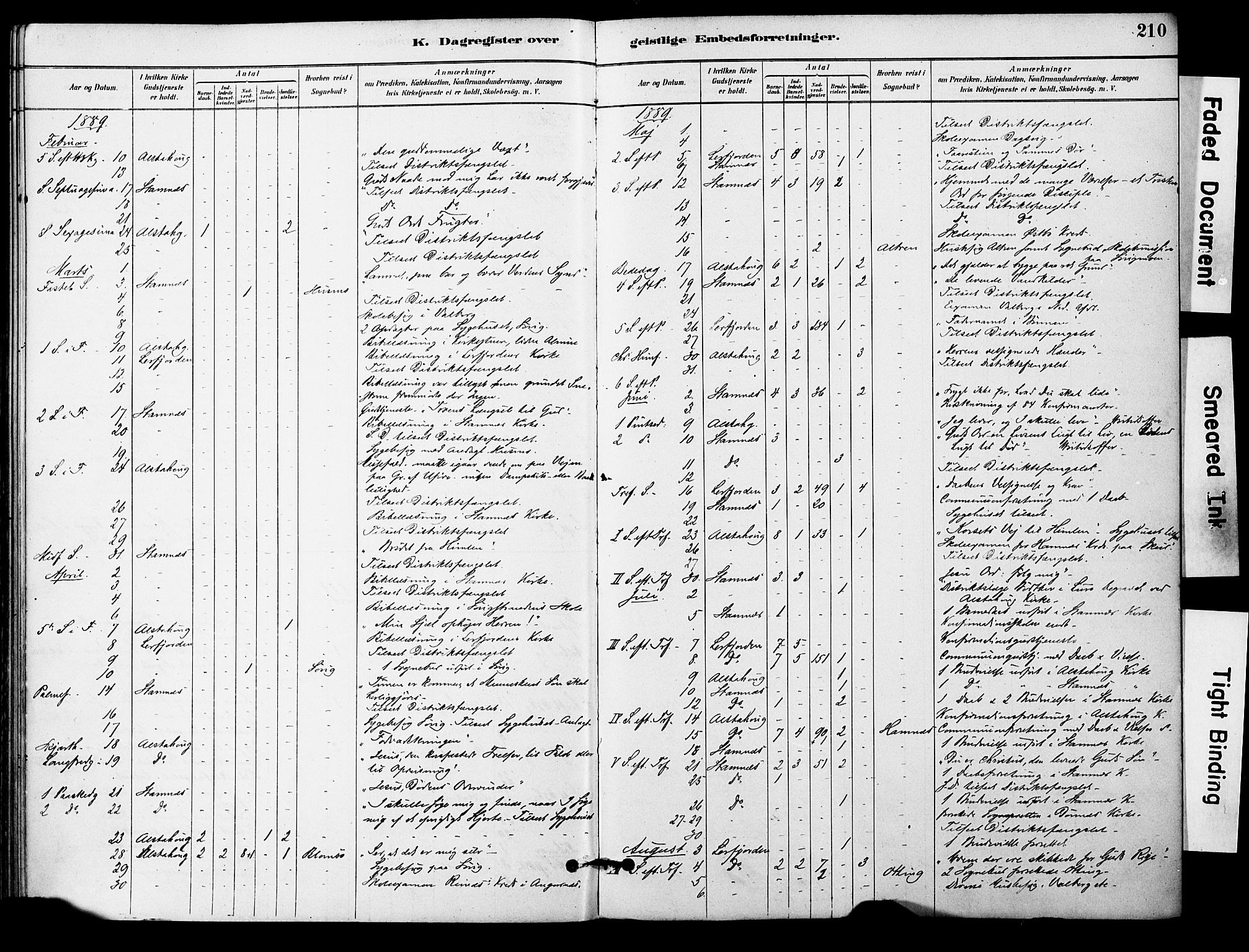 Ministerialprotokoller, klokkerbøker og fødselsregistre - Nordland, AV/SAT-A-1459/830/L0450: Parish register (official) no. 830A14, 1879-1896, p. 210