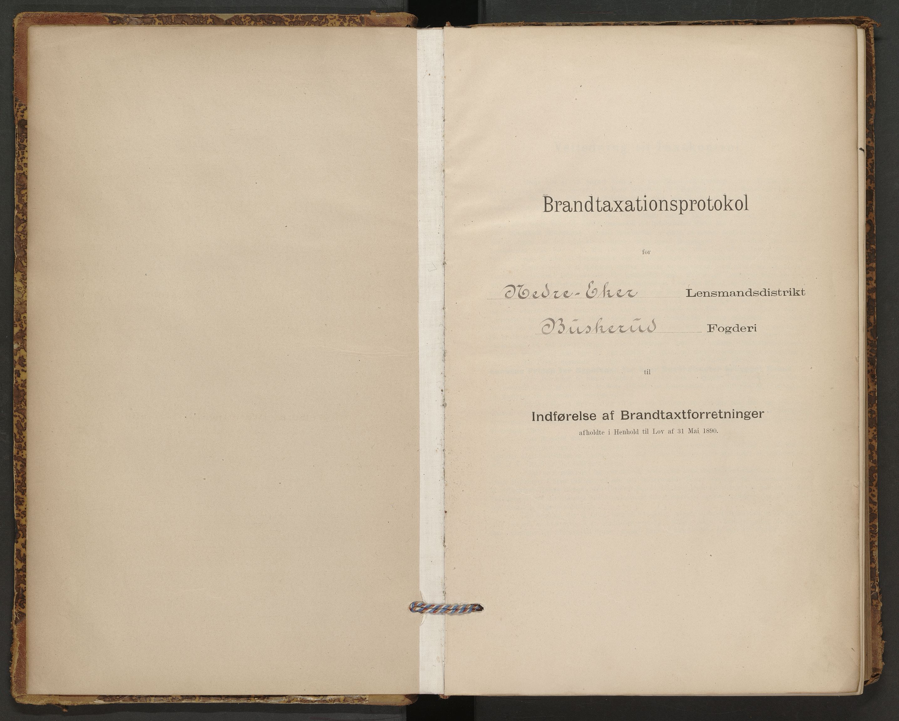 Nedre Eiker lensmannskontor, AV/SAKO-A-530/Y/Yd/Ydb/L0001: Skjematakstprotokoll, 1896-1916